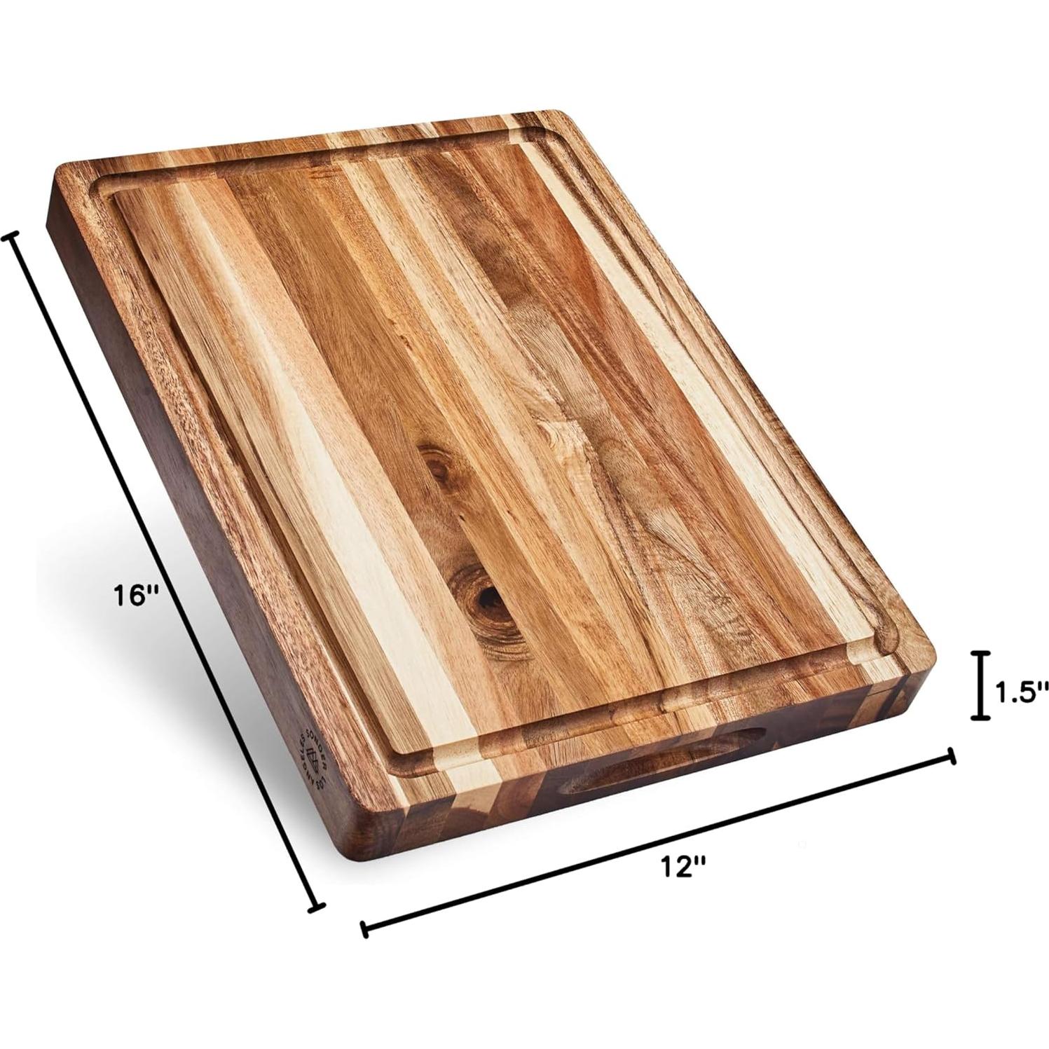 Tabla de Cortar de Madera Acacia Sostenible 40.6x30.5 cm Sonder