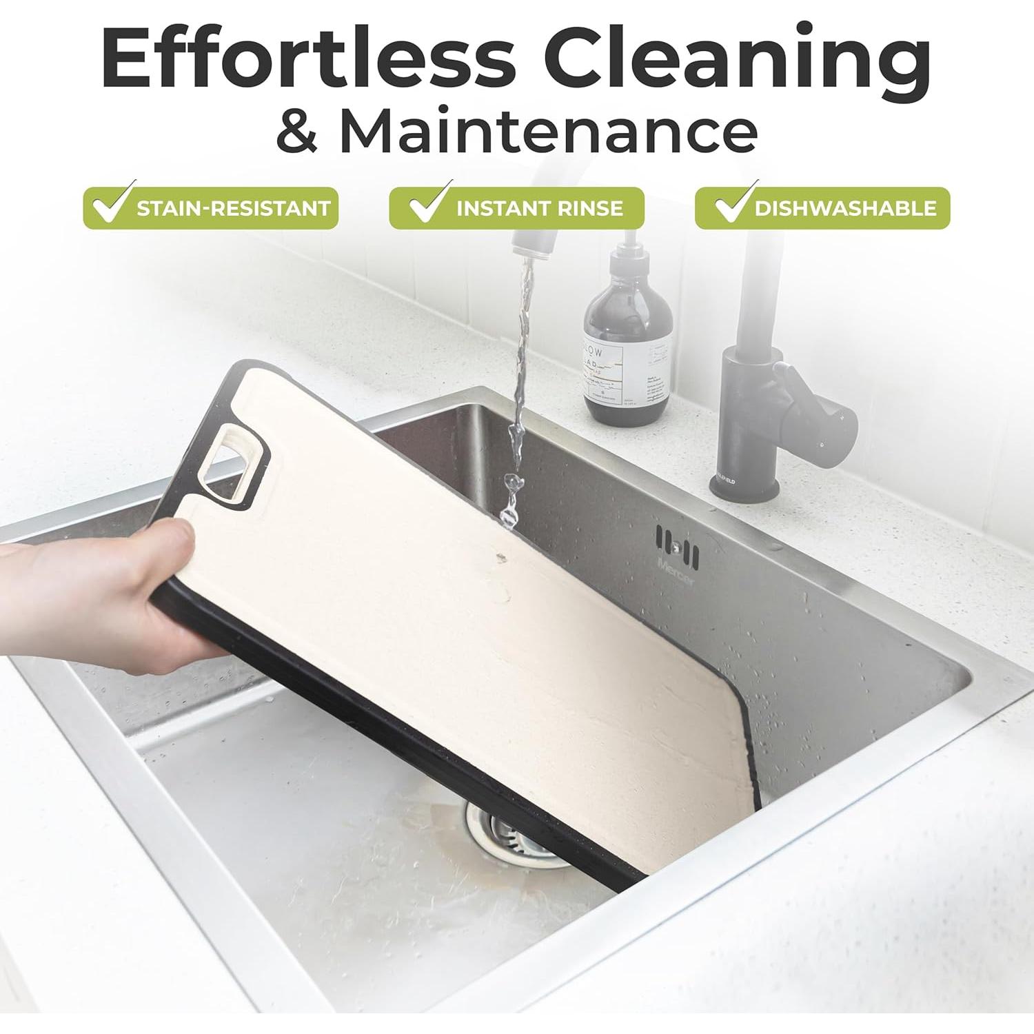 Tabla de Cortar de Titanio 40.64x27.94 cm con Afilador - essentialNook