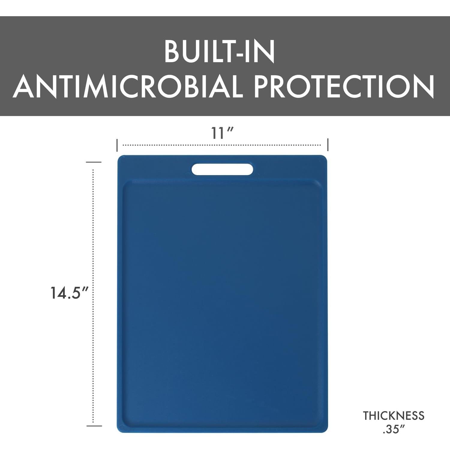 Tablero de Corte Reversible Dexas Polysafe 27.94x36.83cm Azul