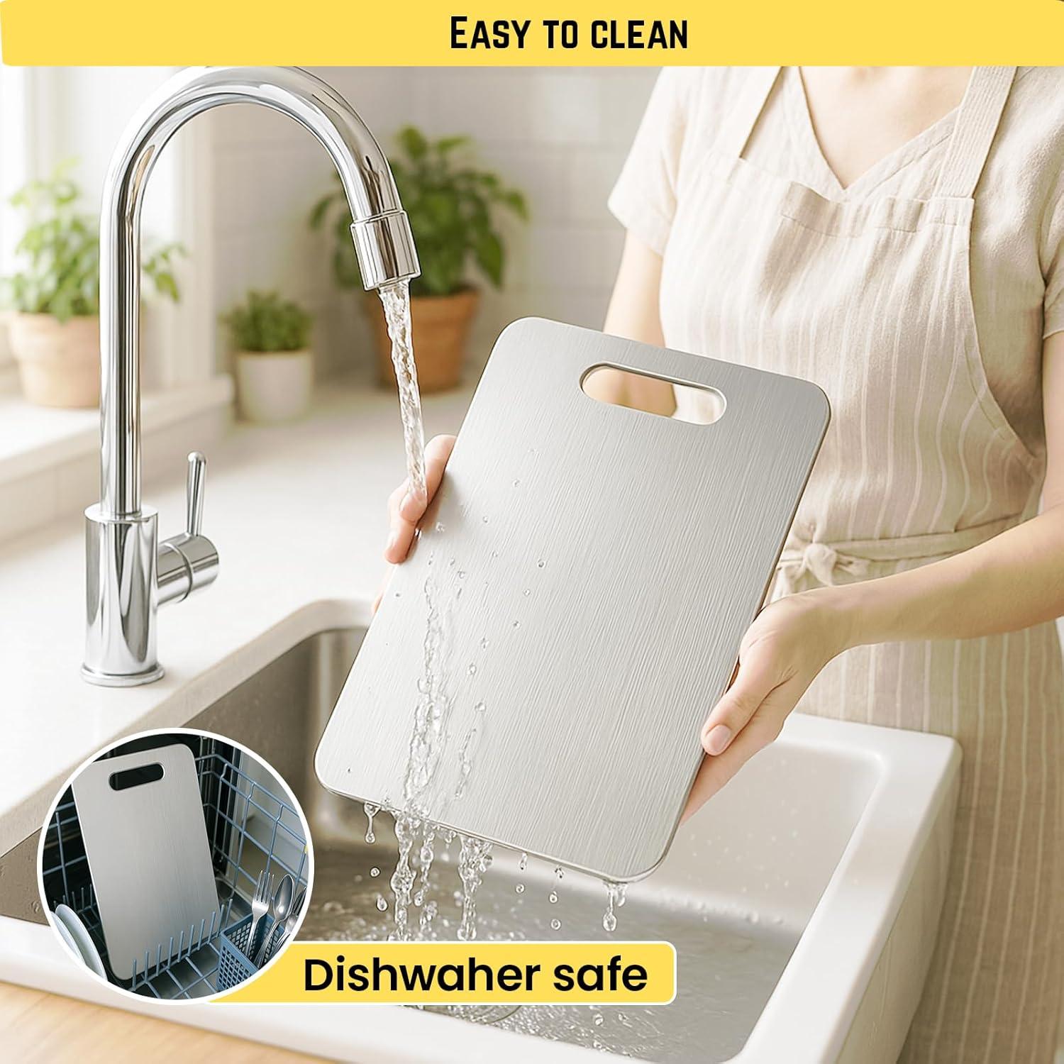 Juego de 3 Tablas de Cortar de Titanio YoYoulee - Higiénicas y Duraderas