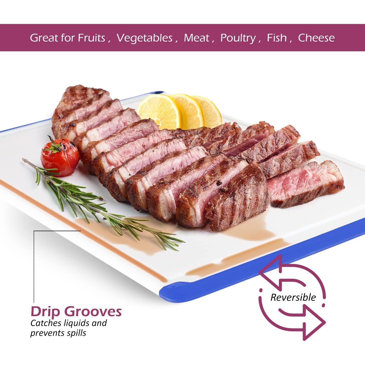 Tabla de Cortar Grande Belwares Azul Antideslizante 45x30 cm