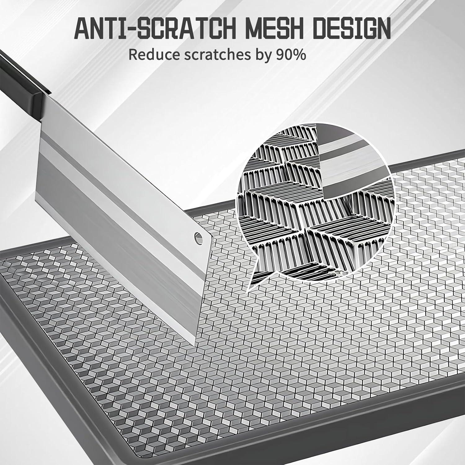 Tabla de Cortar Doble Lado XINHUISHQZ Acero Inoxidable 40.64x27.94cm