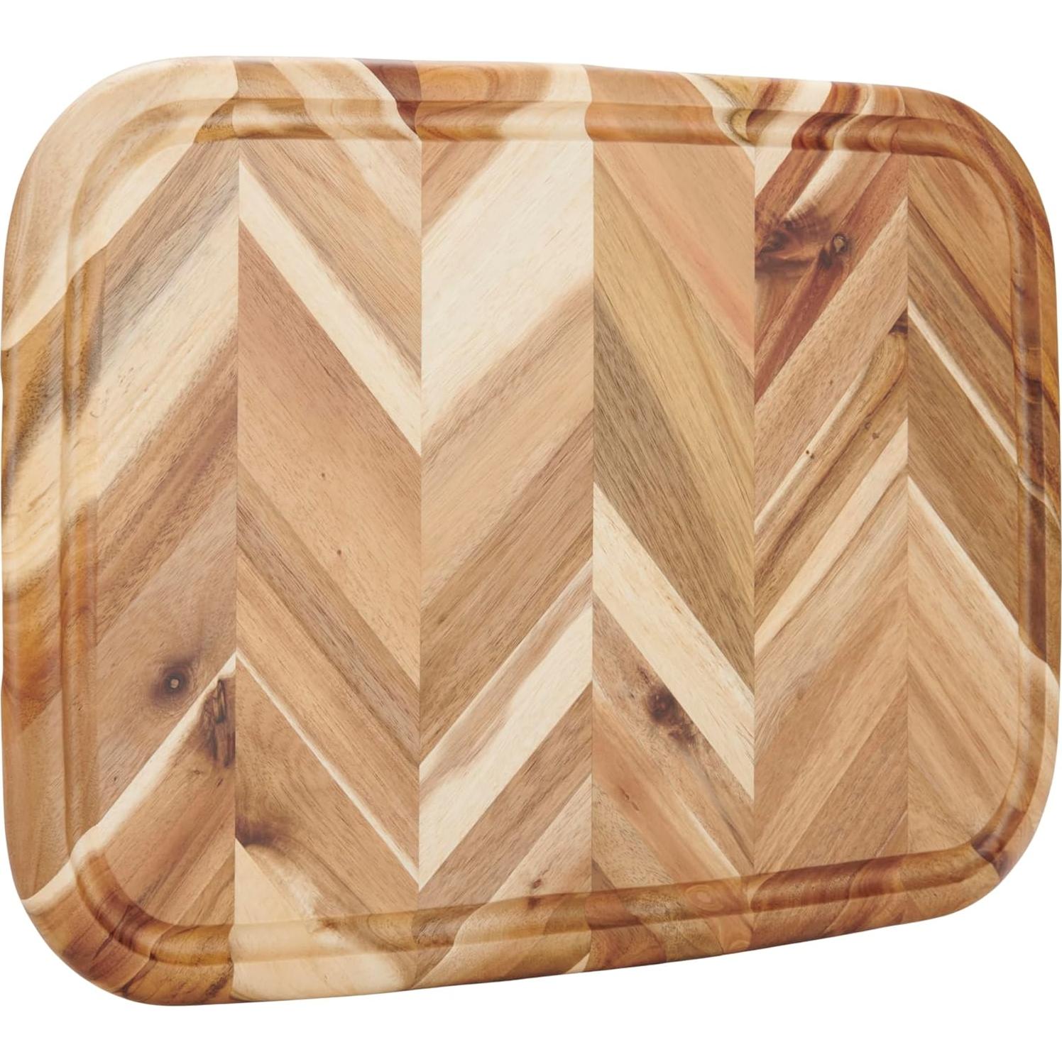 Tabla de Carving GoodCook Herringbone 49.5x34.8cm Acacia