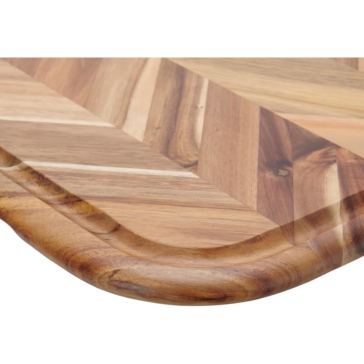 Tabla de Carving GoodCook Herringbone 49.5x34.8cm Acacia