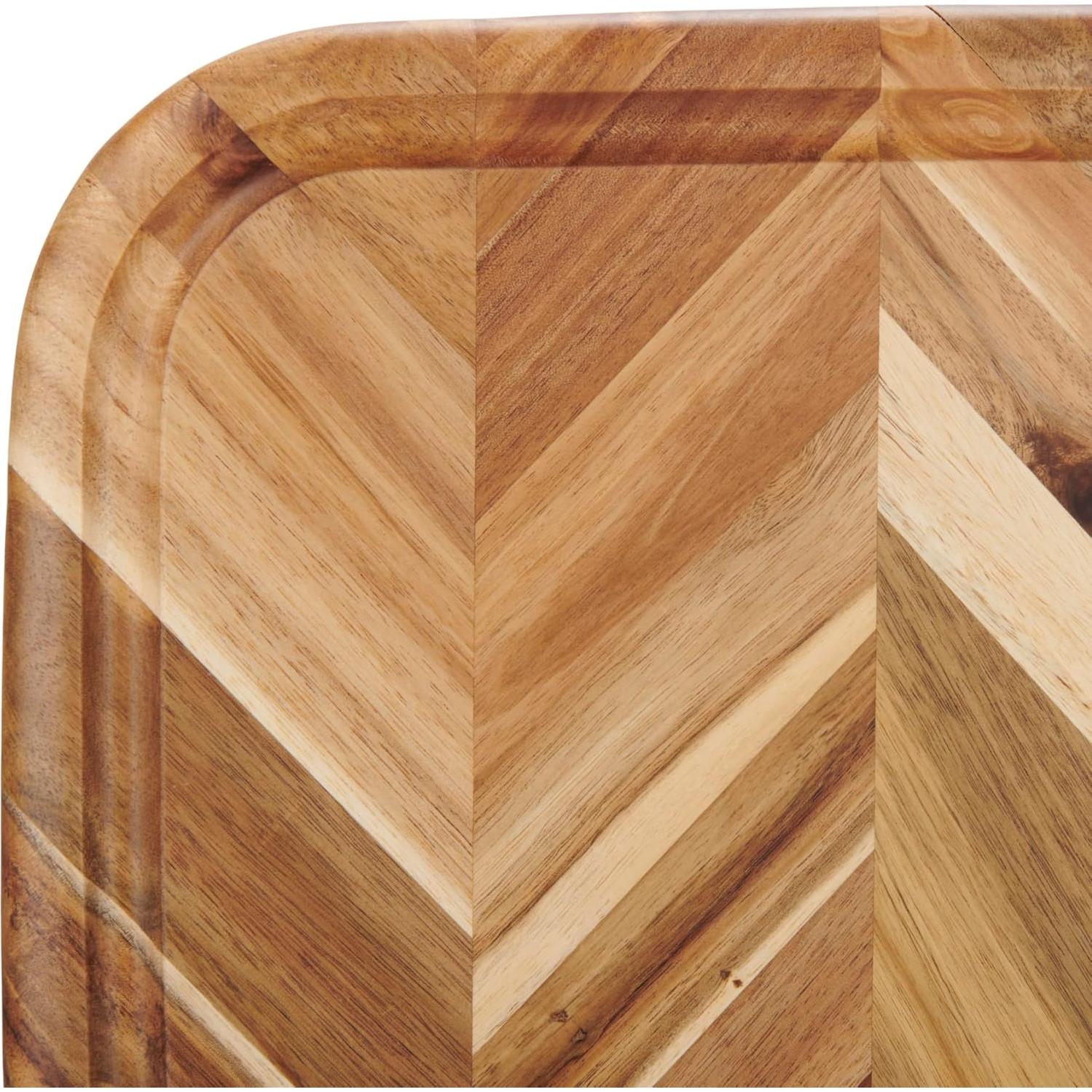 Tabla de Carving GoodCook Herringbone 49.5x34.8cm Acacia