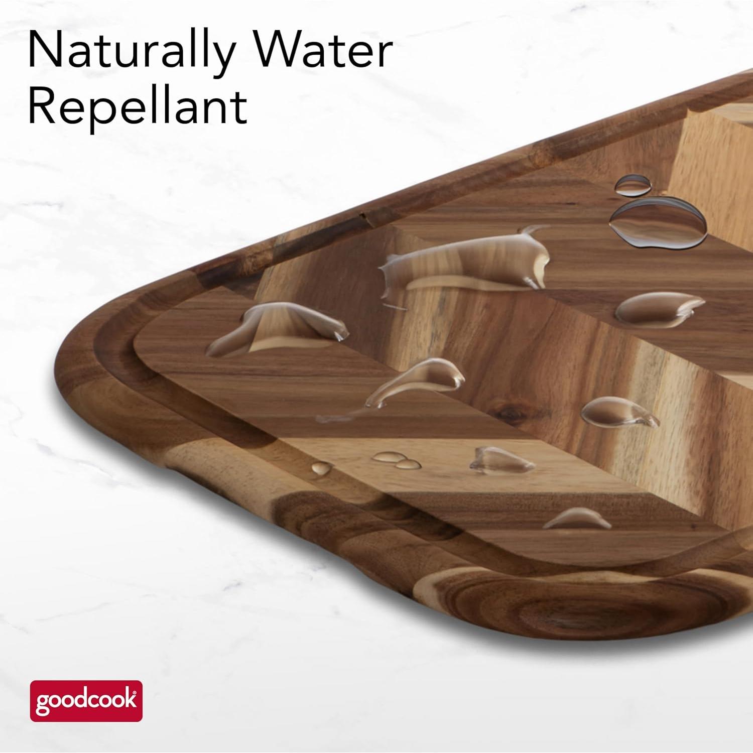 Tabla de Carving GoodCook Herringbone 49.5x34.8cm Acacia