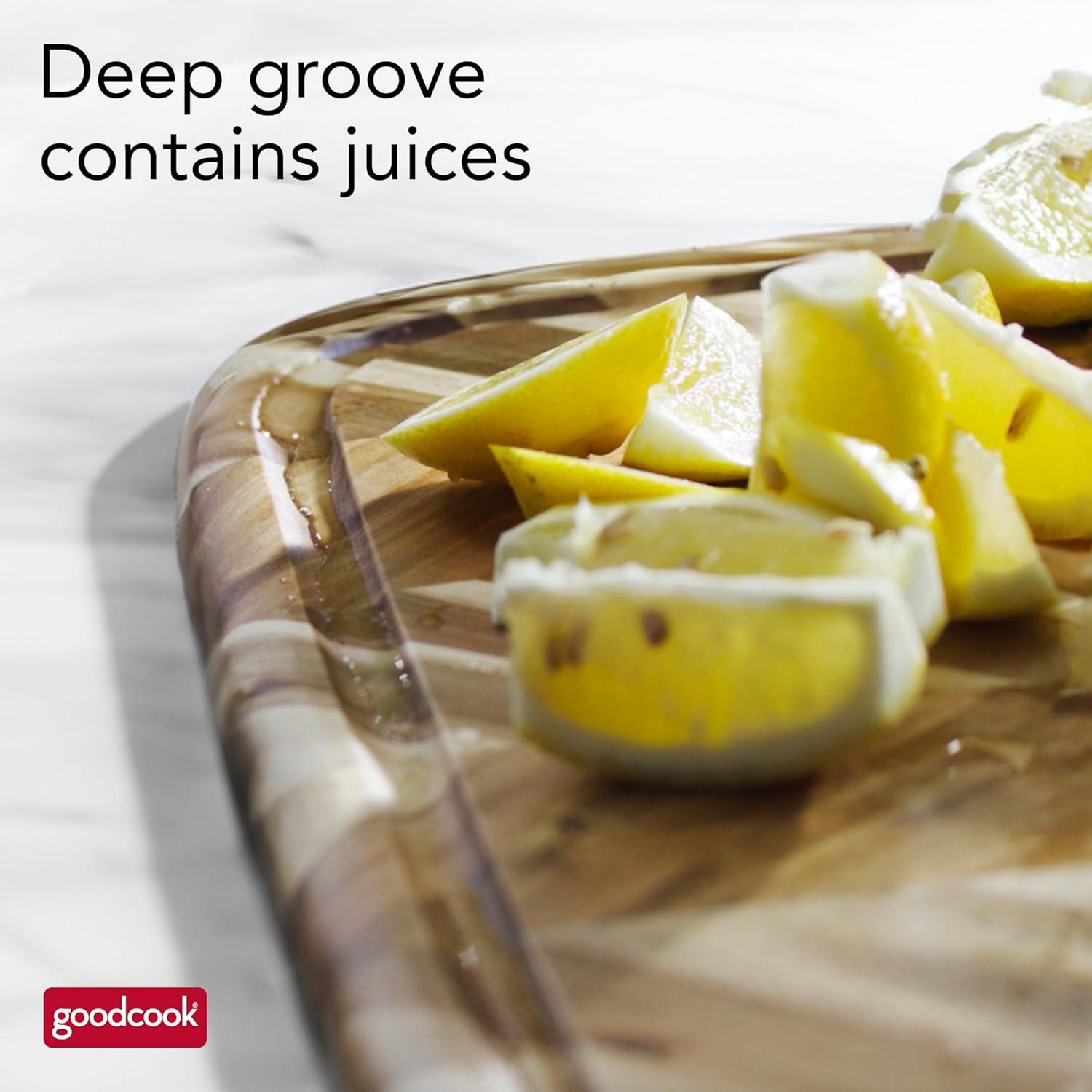 Tabla de Carving GoodCook Herringbone 49.5x34.8cm Acacia