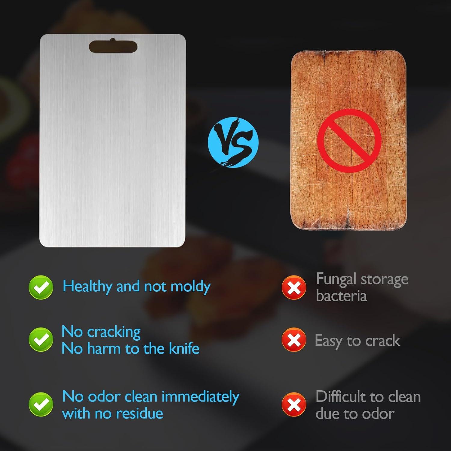 Tabla de Cortar de Titanio IGRARK 29x20cm Antimicrobiana