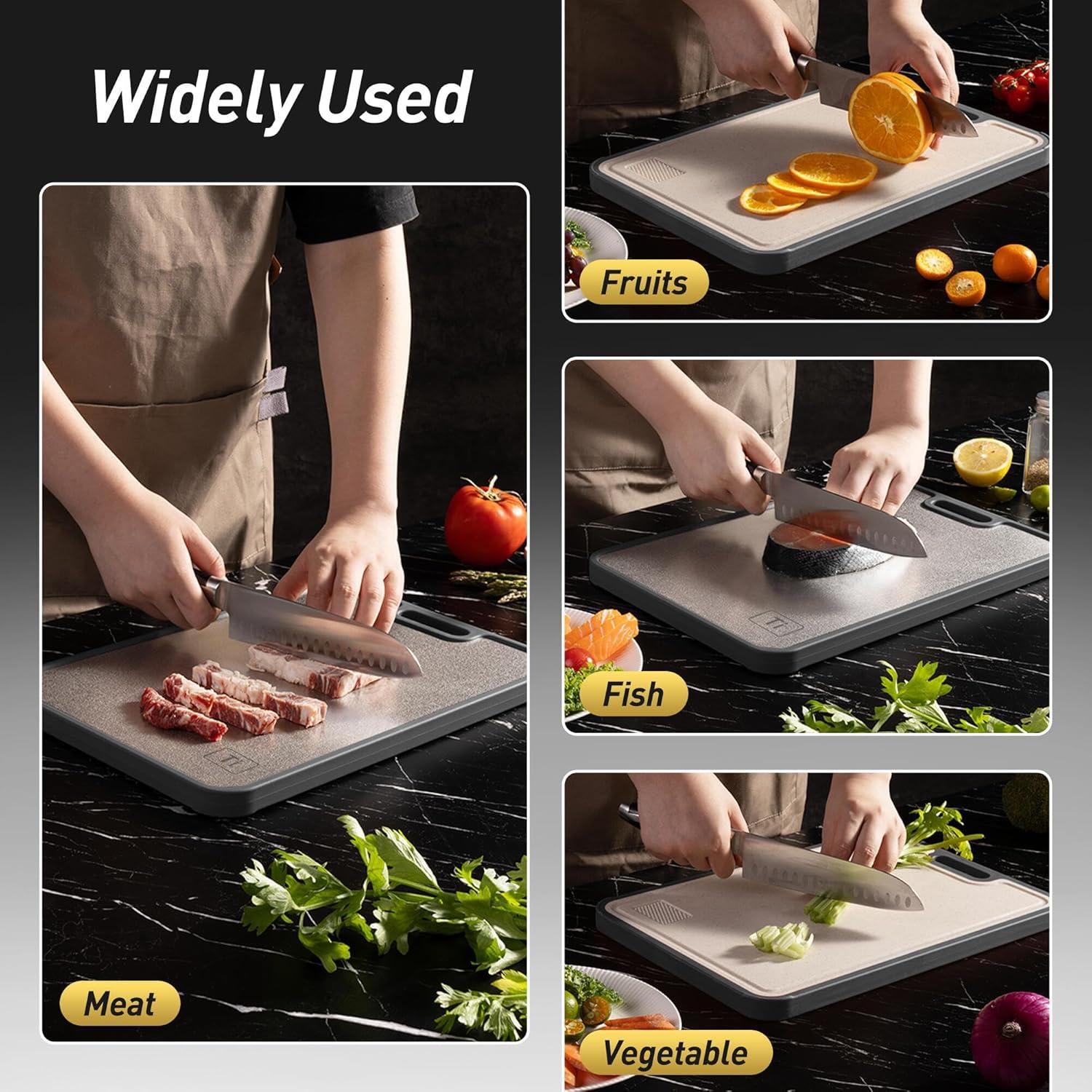 Tabla de Cortar de Titanio Socisen Grande 38.6x26.4cm Antideslizante