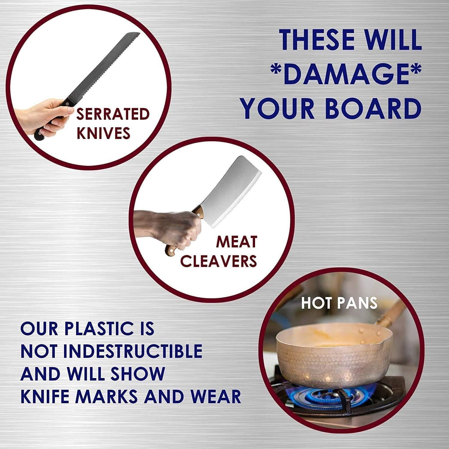 Tabla de Cortar Grande Thirteen Chefs 45.7x30.5 cm Negra HDPP