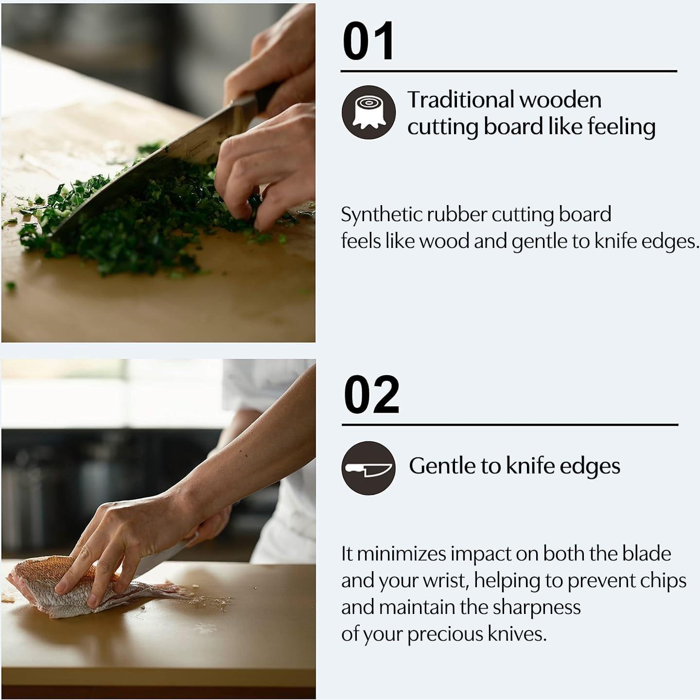 Tabla de Cortar de Goma Asahi Cookin Cut 40x23cm Hecho en Japón