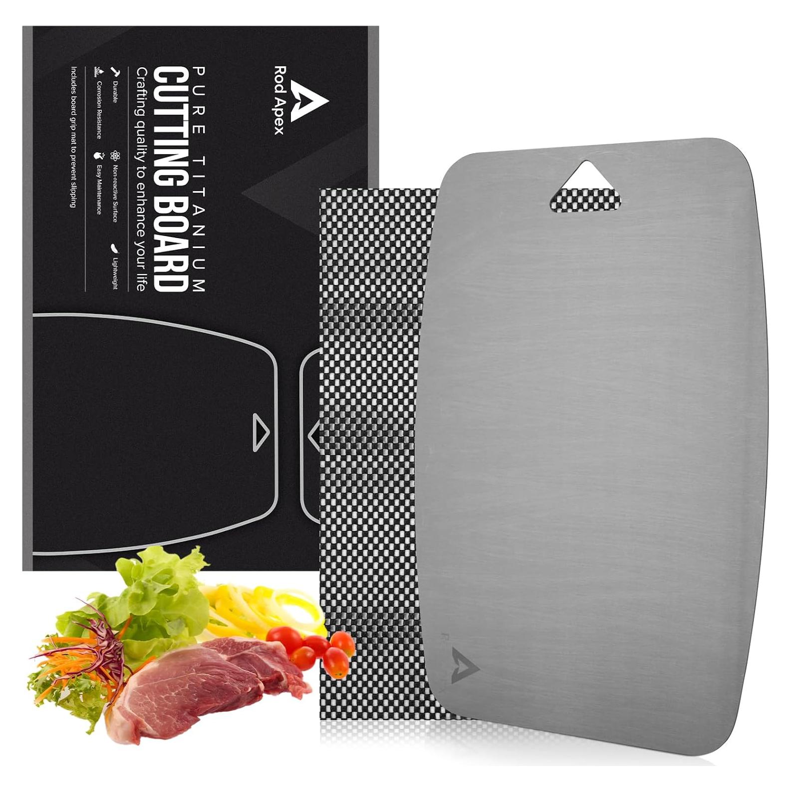 Tabla de Cortar de Titanio Rod Apex 35.56x25.4cm Antimicrobiana