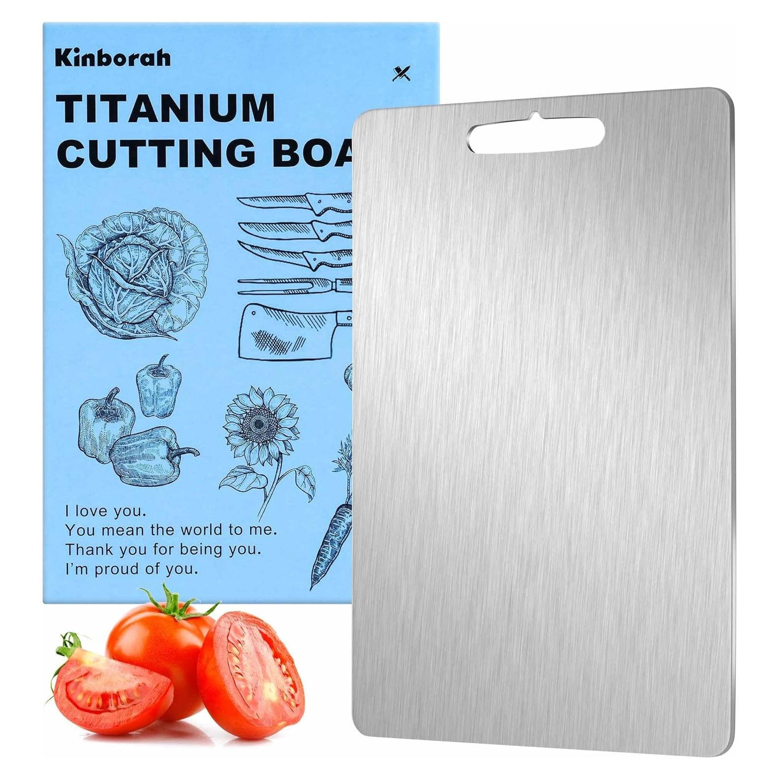 Tabla de Cortar de Titanio Kinborah 40.64x27.94cm Doble Cara