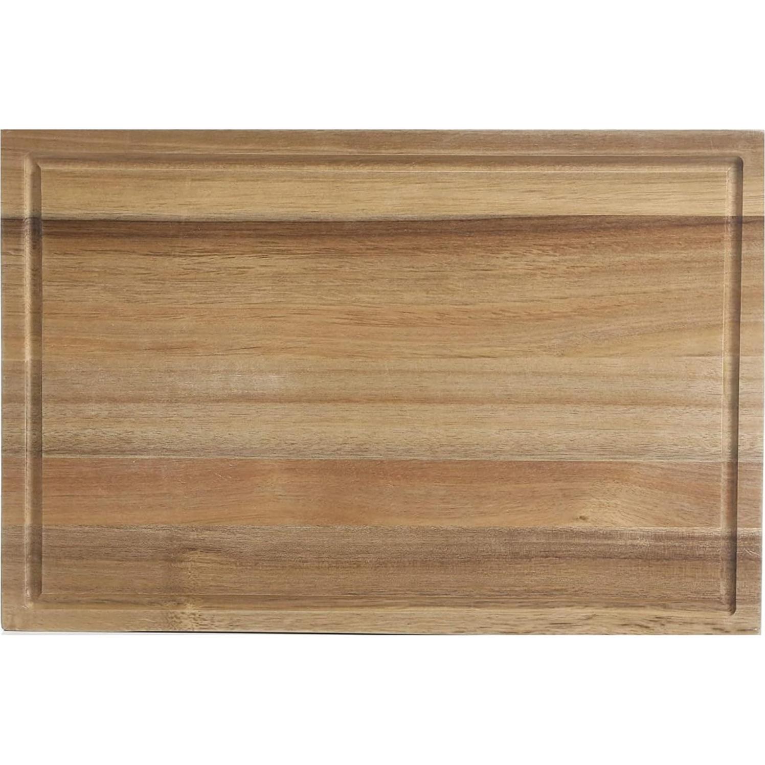 Tabla de cortar de madera Acacia Kenmore 45.72x30.48 cm