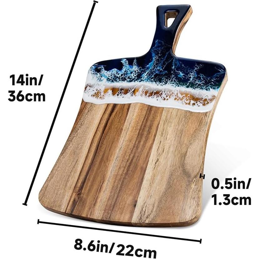 Tabla de Cortar Rectangular de Acacia SkyFanWave 25x19 cm