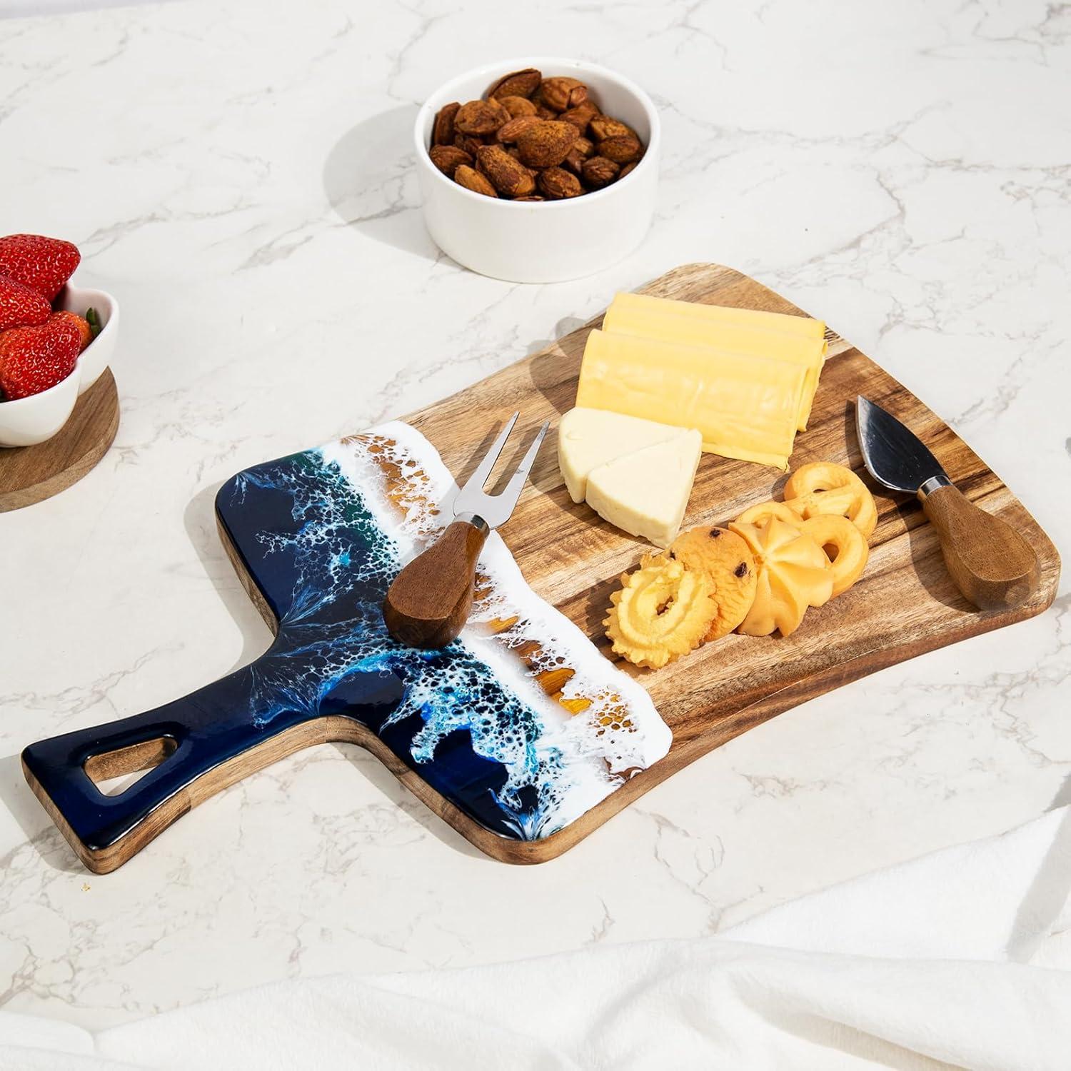 Tabla de Cortar Rectangular de Acacia SkyFanWave 25x19 cm