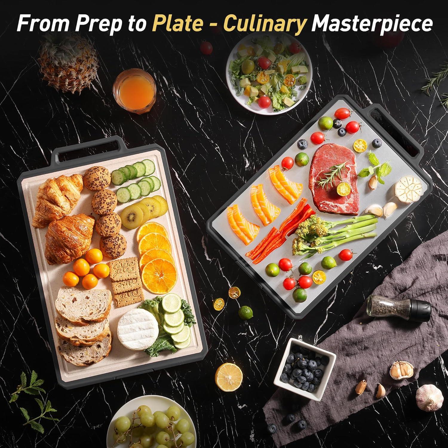 Tabla de Cortar de Titanio Socisen 43.4x27.4cm Doble Cara