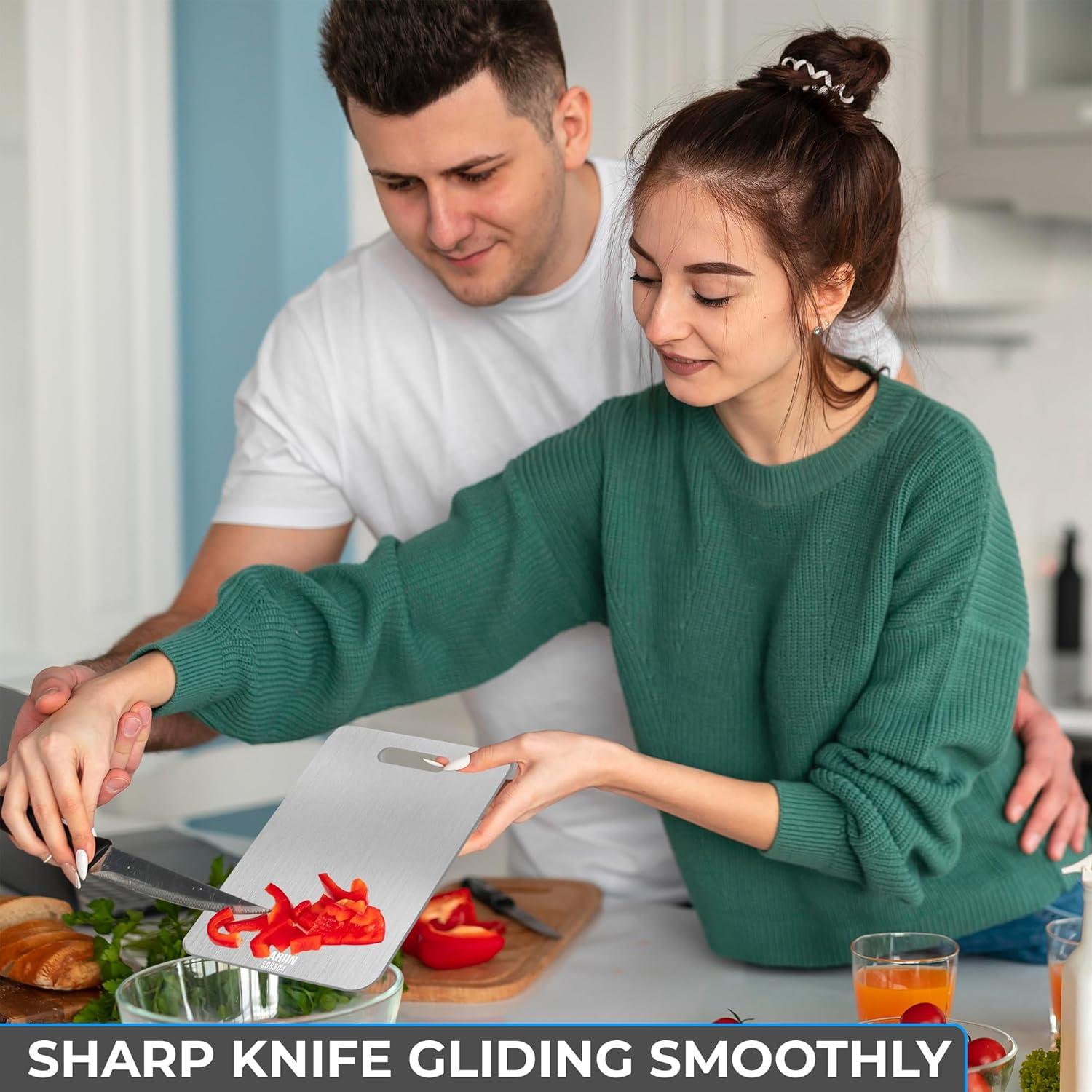 Tabla de Cortar de Titanio GARIIN 33x23cm Higiénica y Duradera