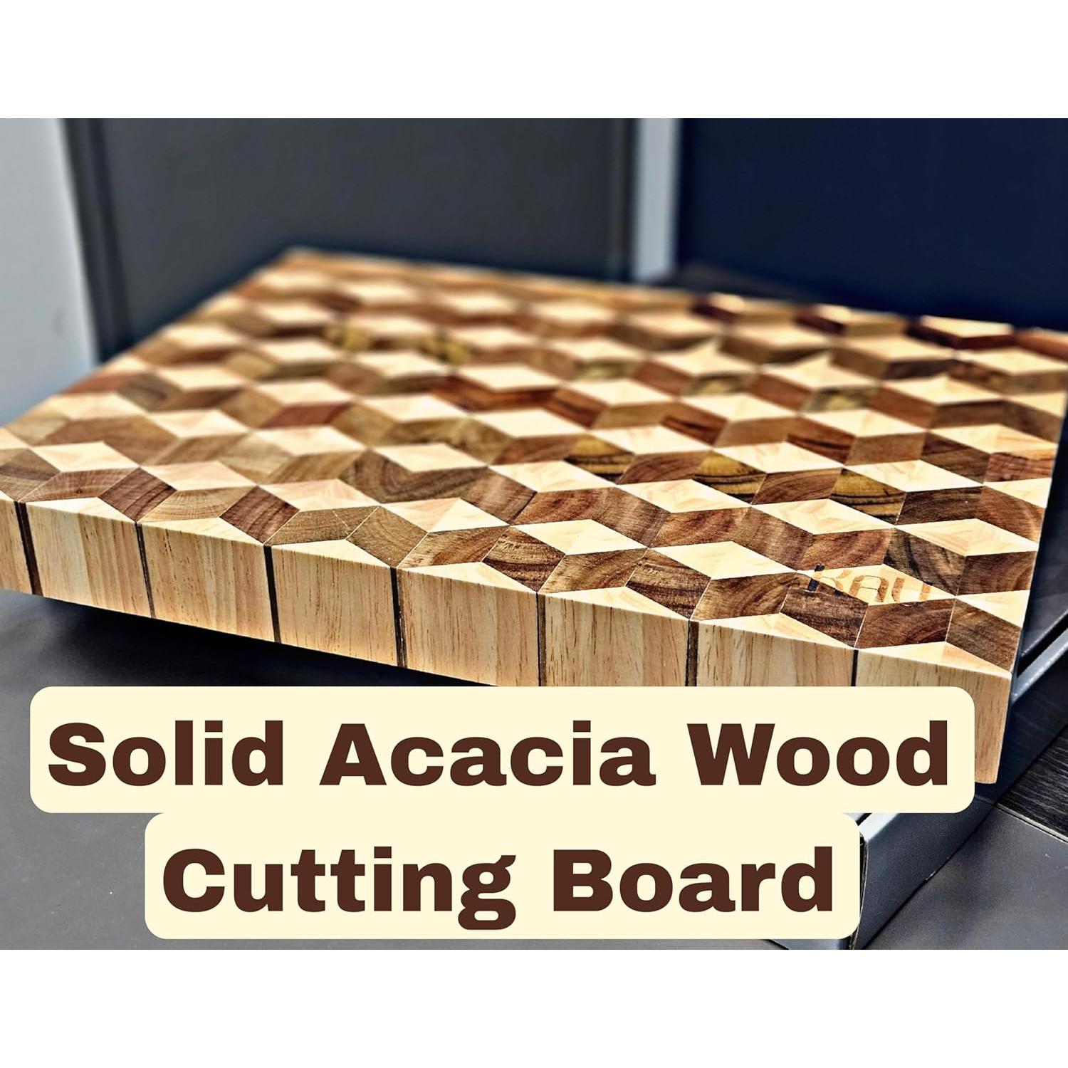 Tabla de Cortar Grande KAV de Madera de Acacia 42x30.5 cm