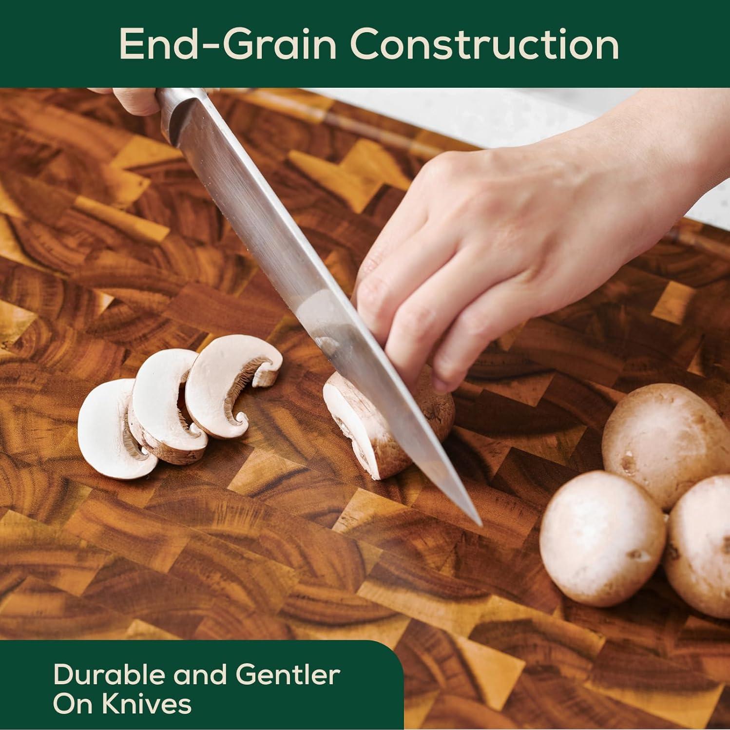 Tabla de Cortar y Servir de Madera de Acacia 51x38 cm