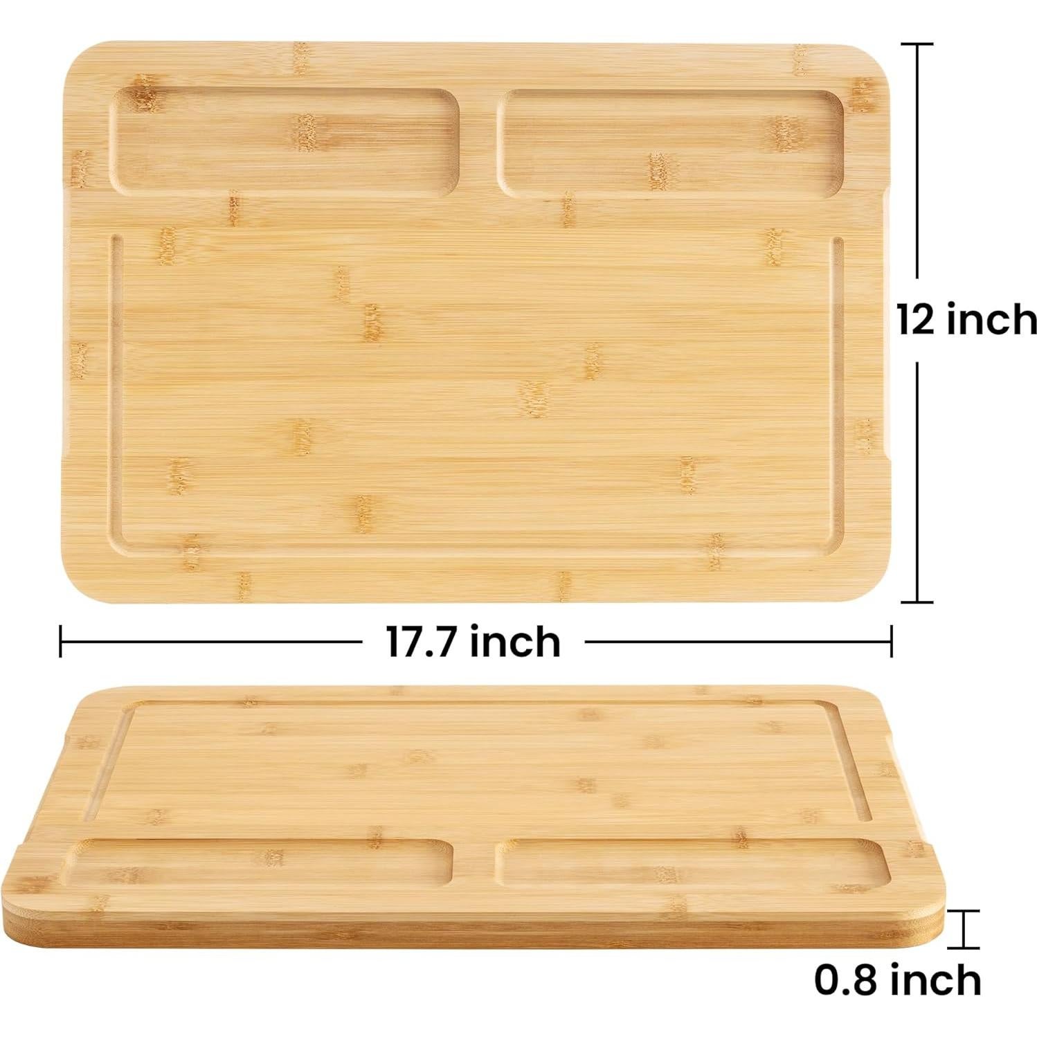 Tabla de Cortar Grande Heimlove de Bambú 45.72x30.48 cm
