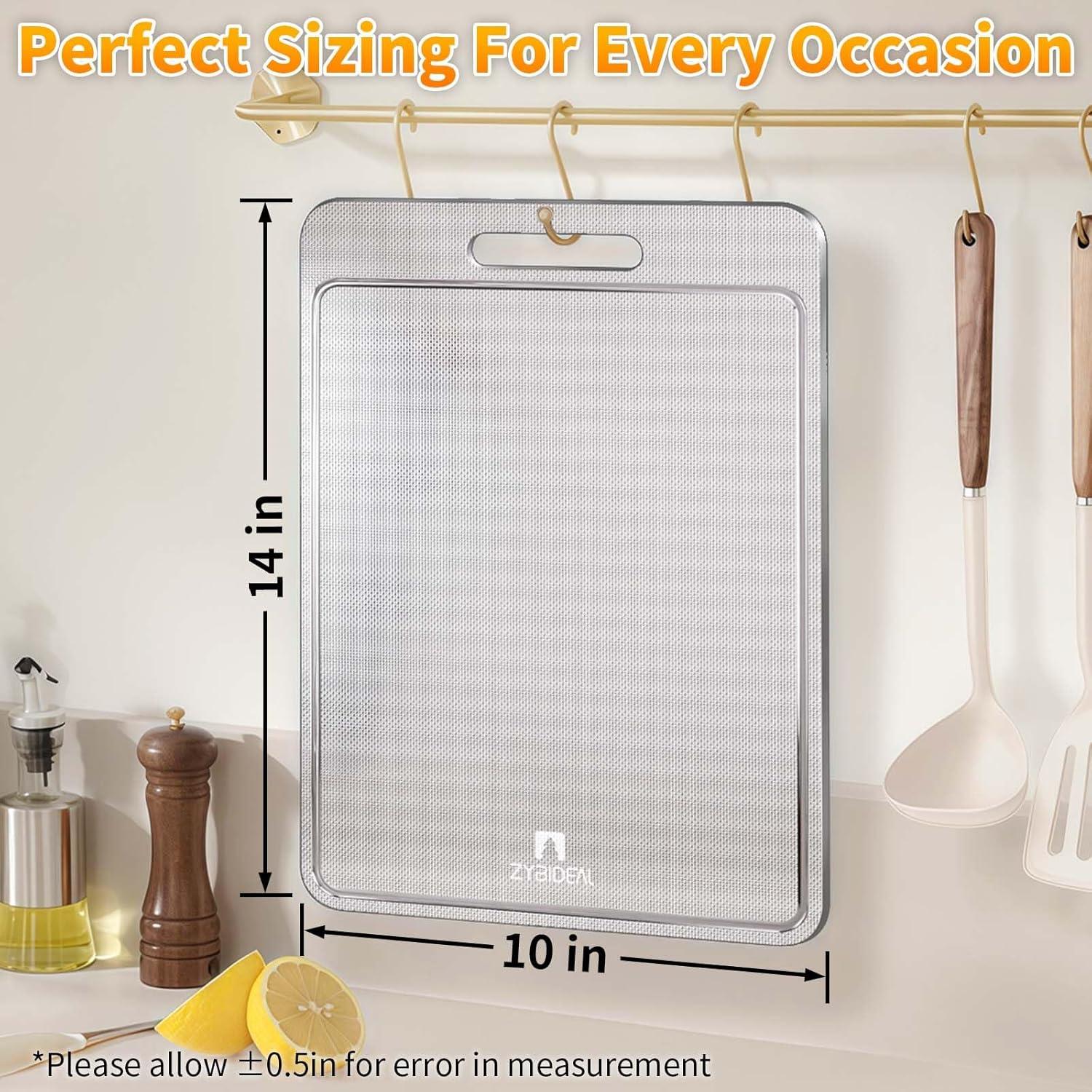 Tabla de Cortar de Titanio ZYBIDEAL 35.56x25.4 cm Antideslizante