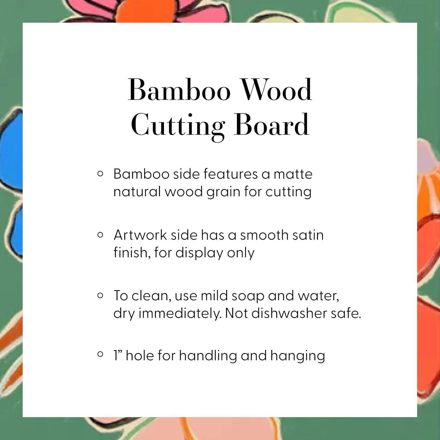 Tabla de Cortar de Bambú Society6 Terrazzo Rosa 40.6x26.7 cm