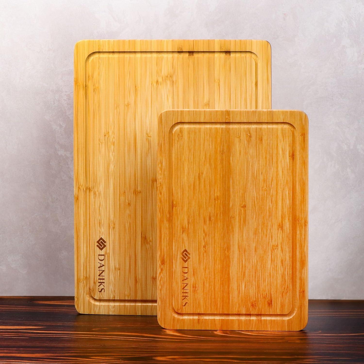 Tabla de Cortar de Bambú Daniks 33x23 cm - Ecológica y Resistente