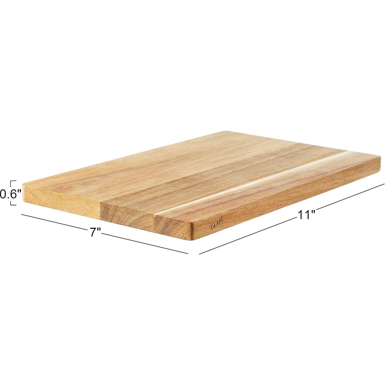 Tabla de Cortar de Madera de Acacia Glad 28x18 cm Reversible