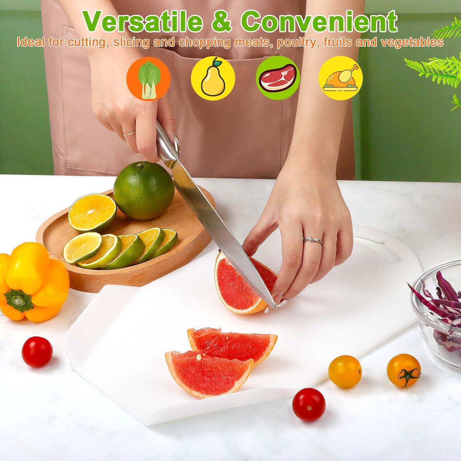 Tabla de Cortar KAYCROWN Plástico 35.8x23.1cm Blanco