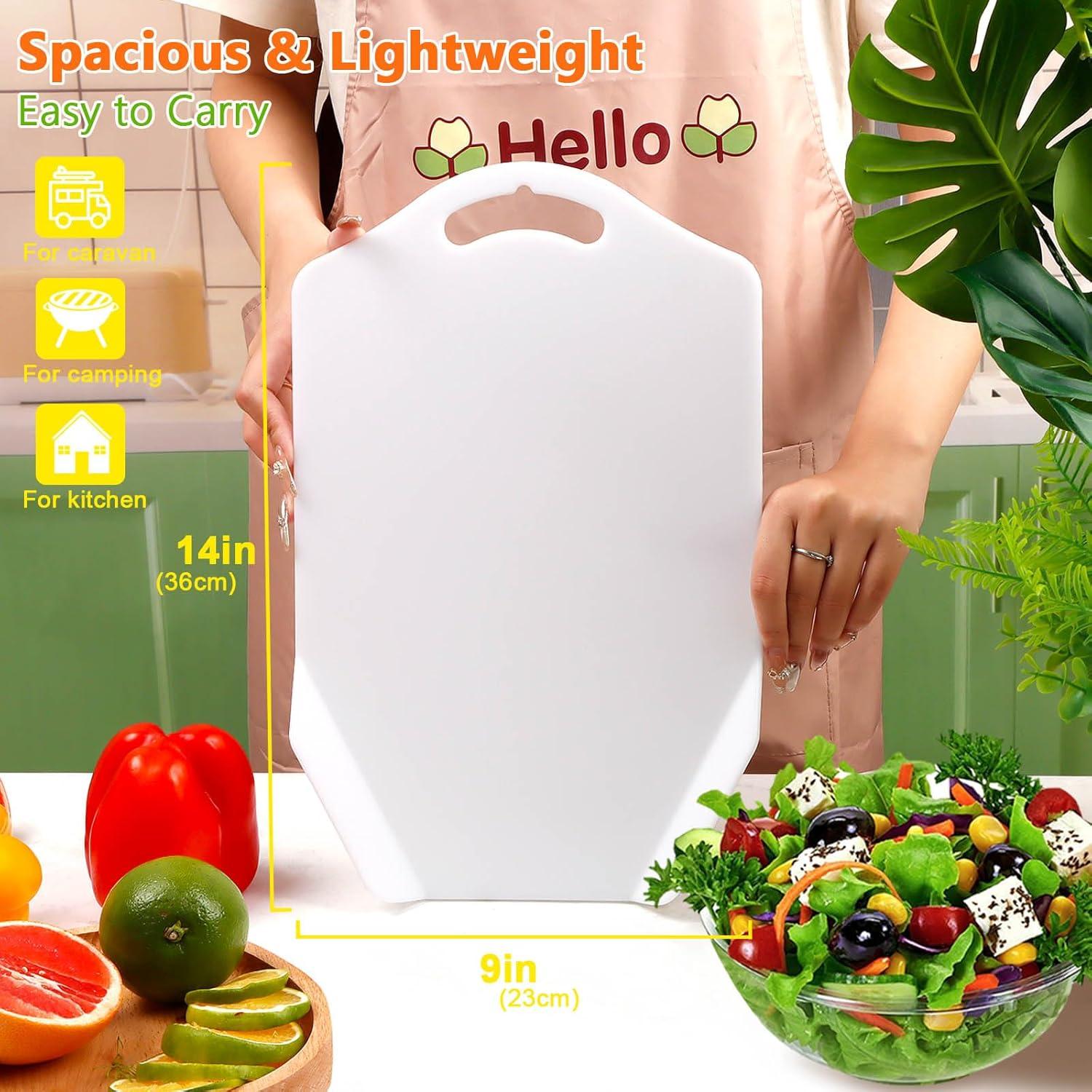 Tabla de Cortar KAYCROWN Plástico 35.8x23.1cm Blanco