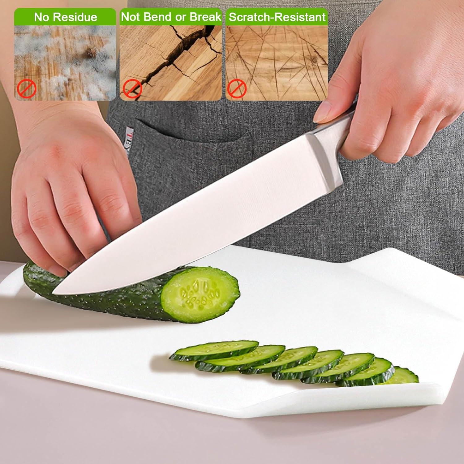 Tabla de Cortar KAYCROWN Plástico 35.8x23.1cm Blanco