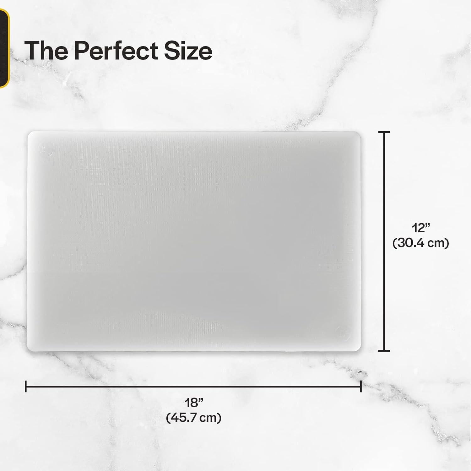 Tabla de Cortar Profesional Trece Chefs 45.7x30.5cm HDPP Blanca