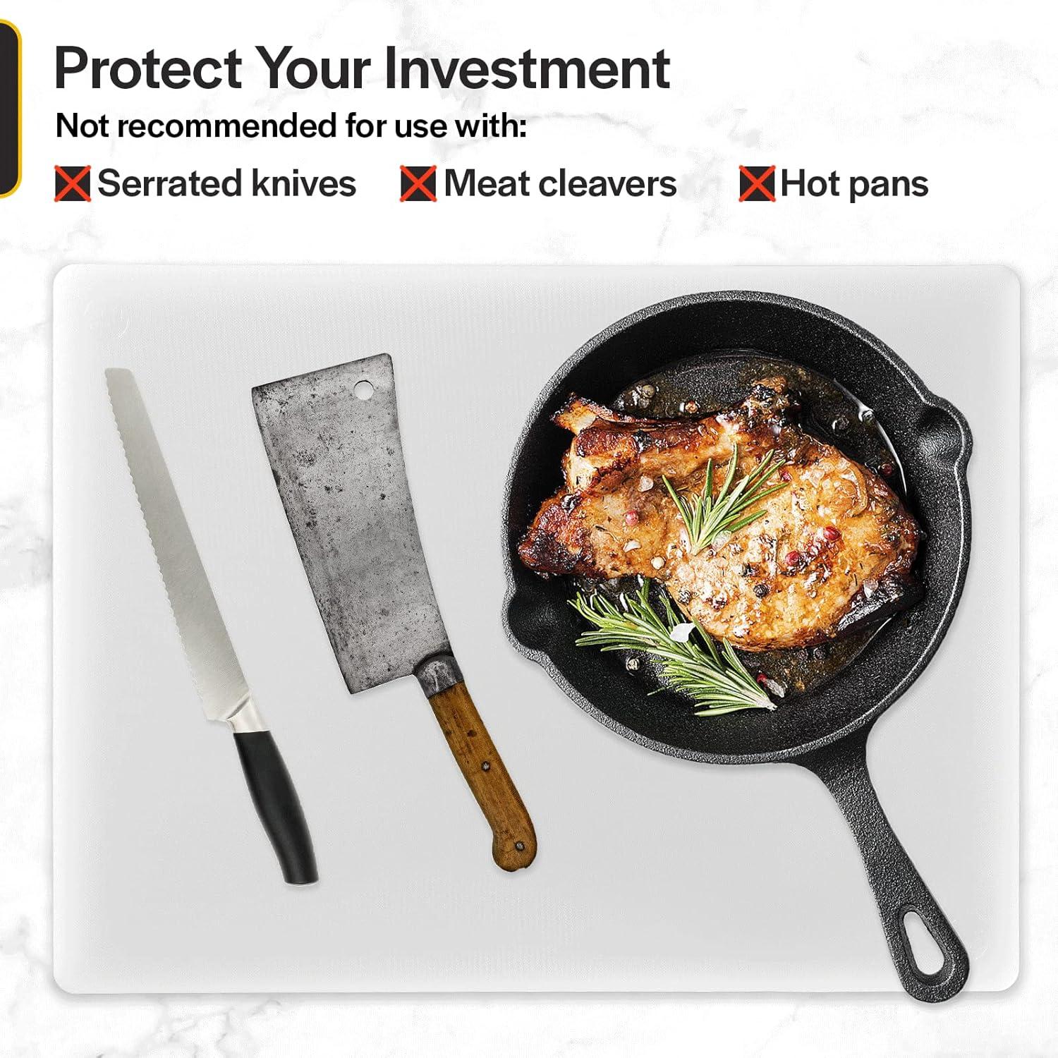 Tabla de Cortar Profesional Trece Chefs 45.7x30.5cm HDPP Blanca