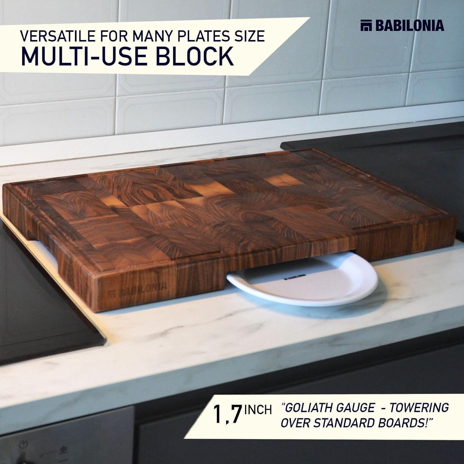 Tabla de Cortar de Madera de Nogal Babilonia 50x31 cm Gruesa