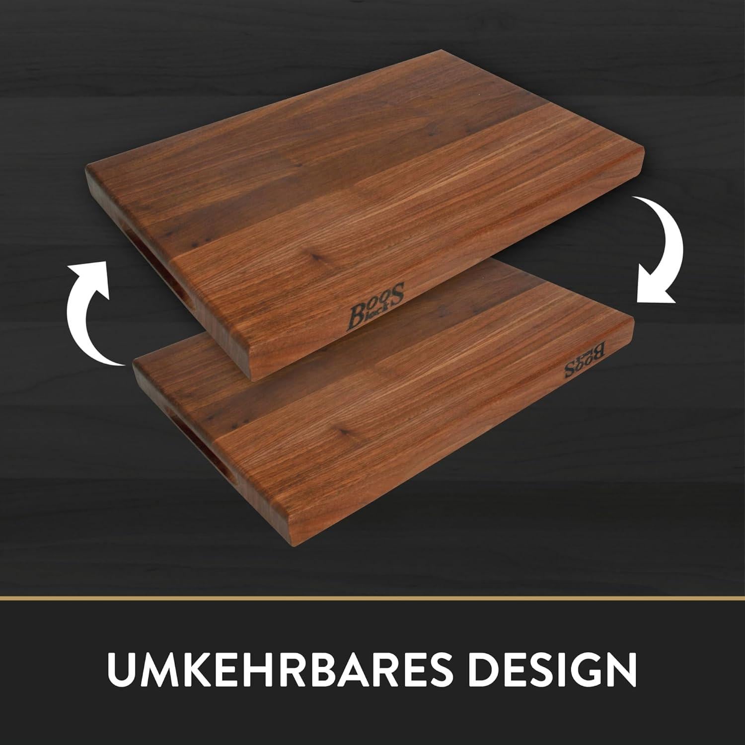 Tabla de Cortar Boos Block de Nogal 30x20 cm Reversible