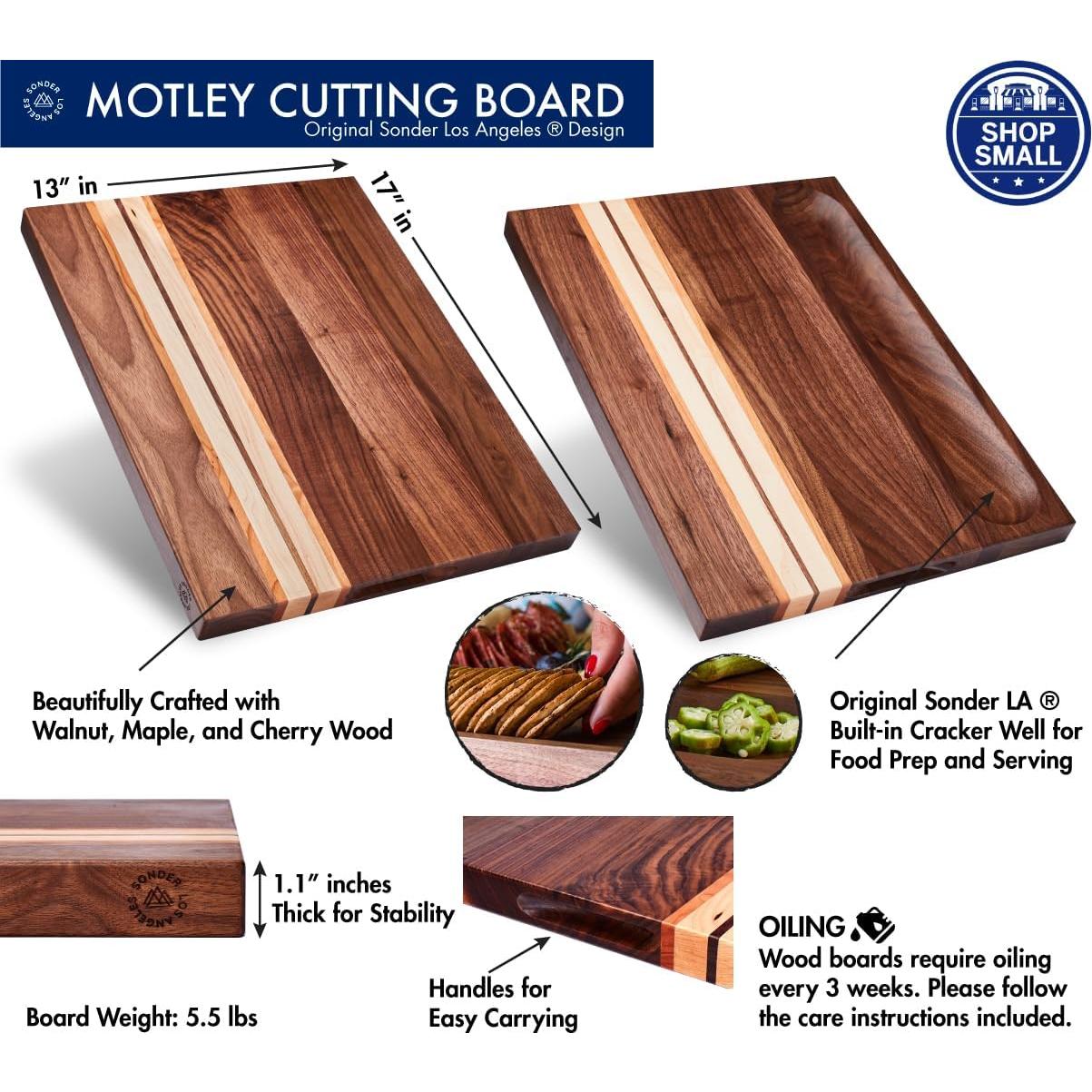 Tabla de Cortar Reversible de Madera Sonder Motley 43x33 cm