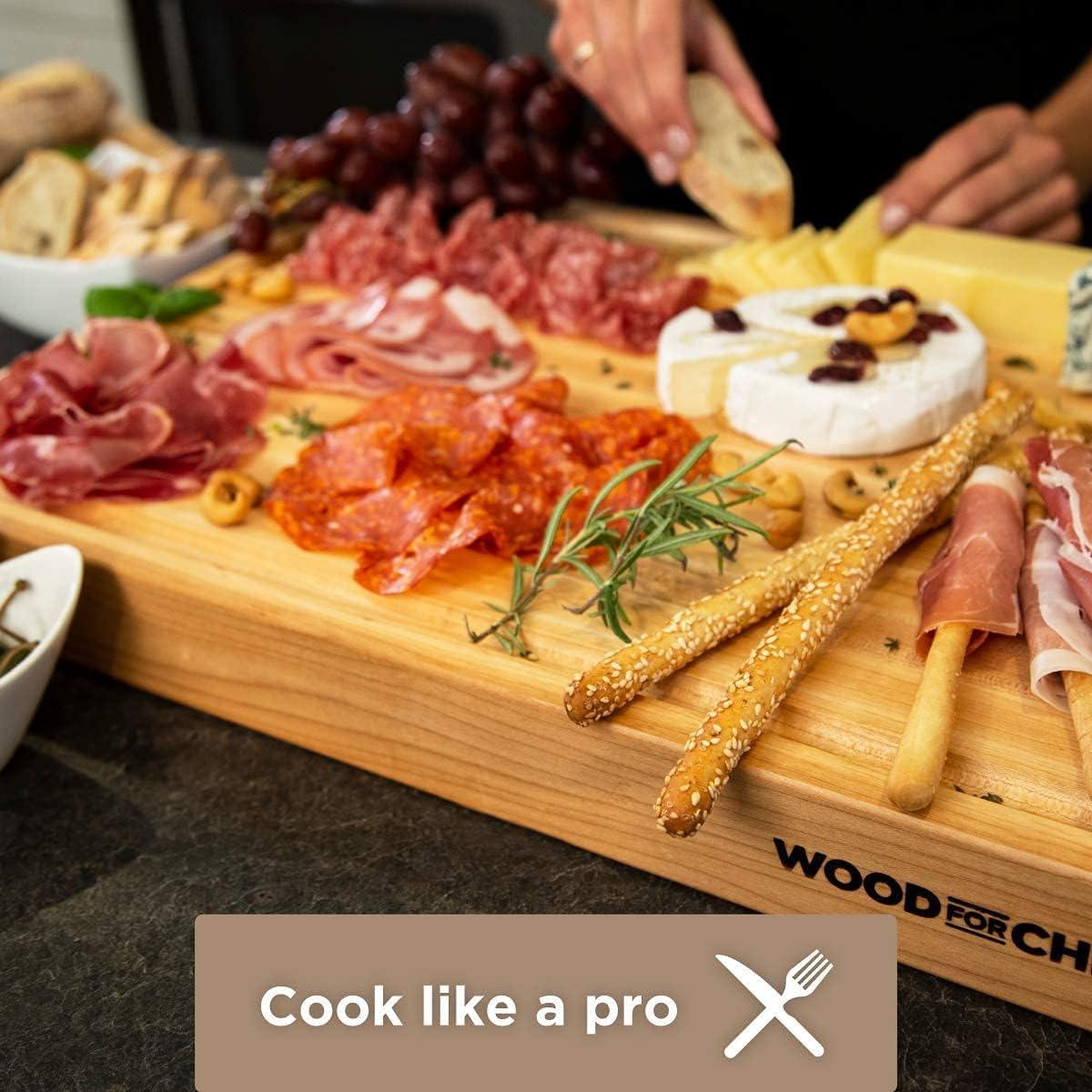 Tabla de Cortar de Madera Arce WoodForChef 40.6x30.5 cm Reversible