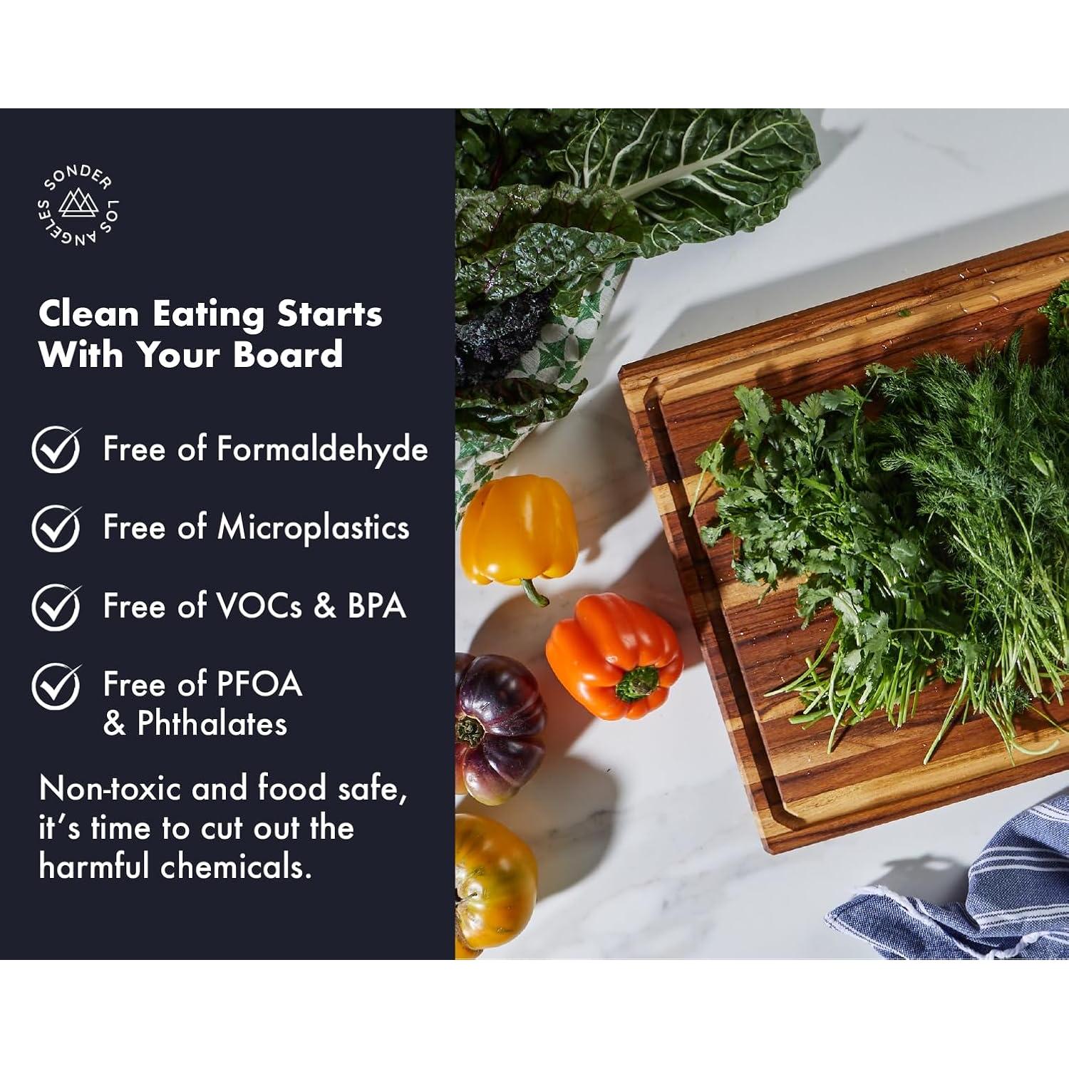 Tabla de Cortar de Madera de Teca Sonder Los Angeles 51x38x4 cm