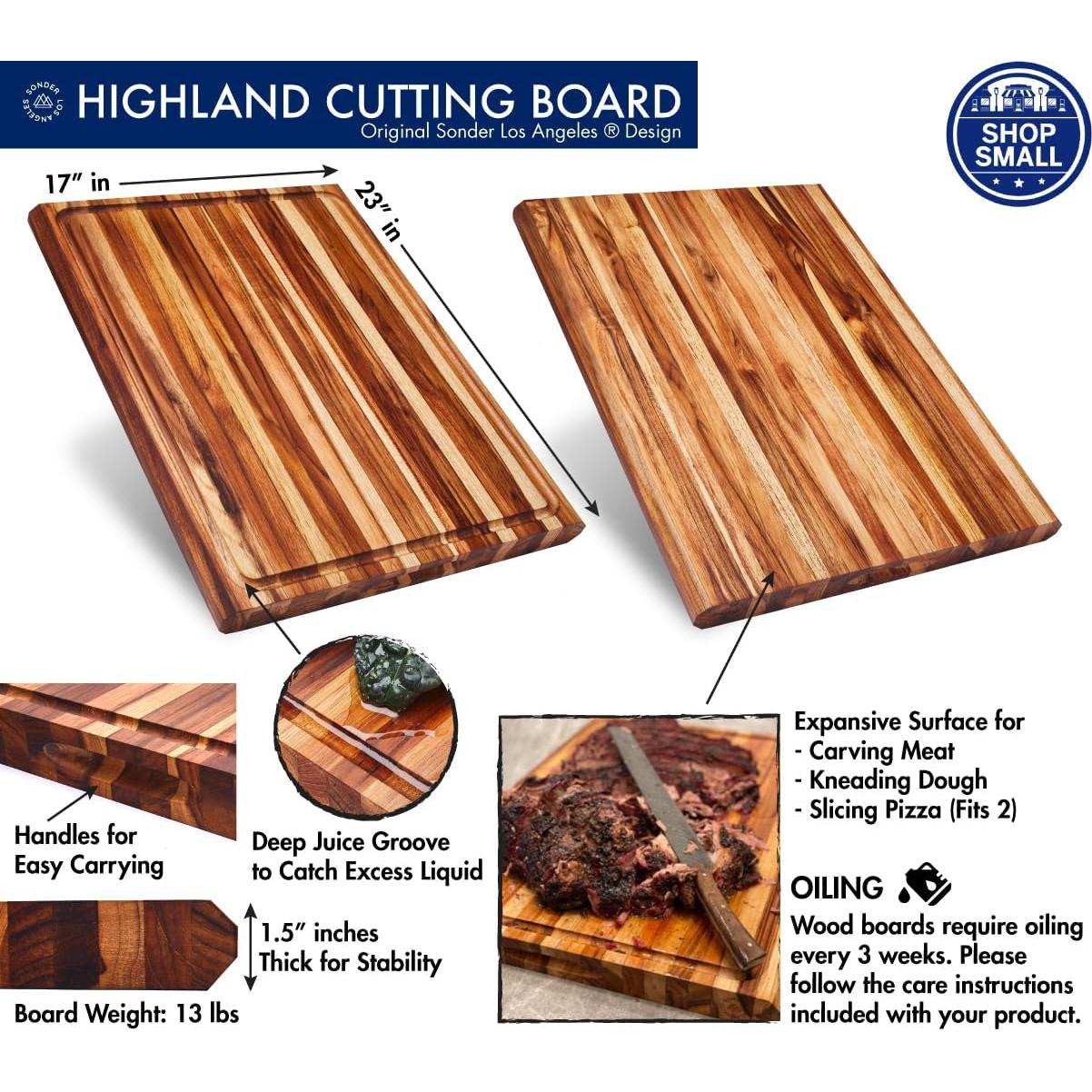 Tabla de Cortar de Madera de Teca Sonder Los Angeles 58x43x3.8cm