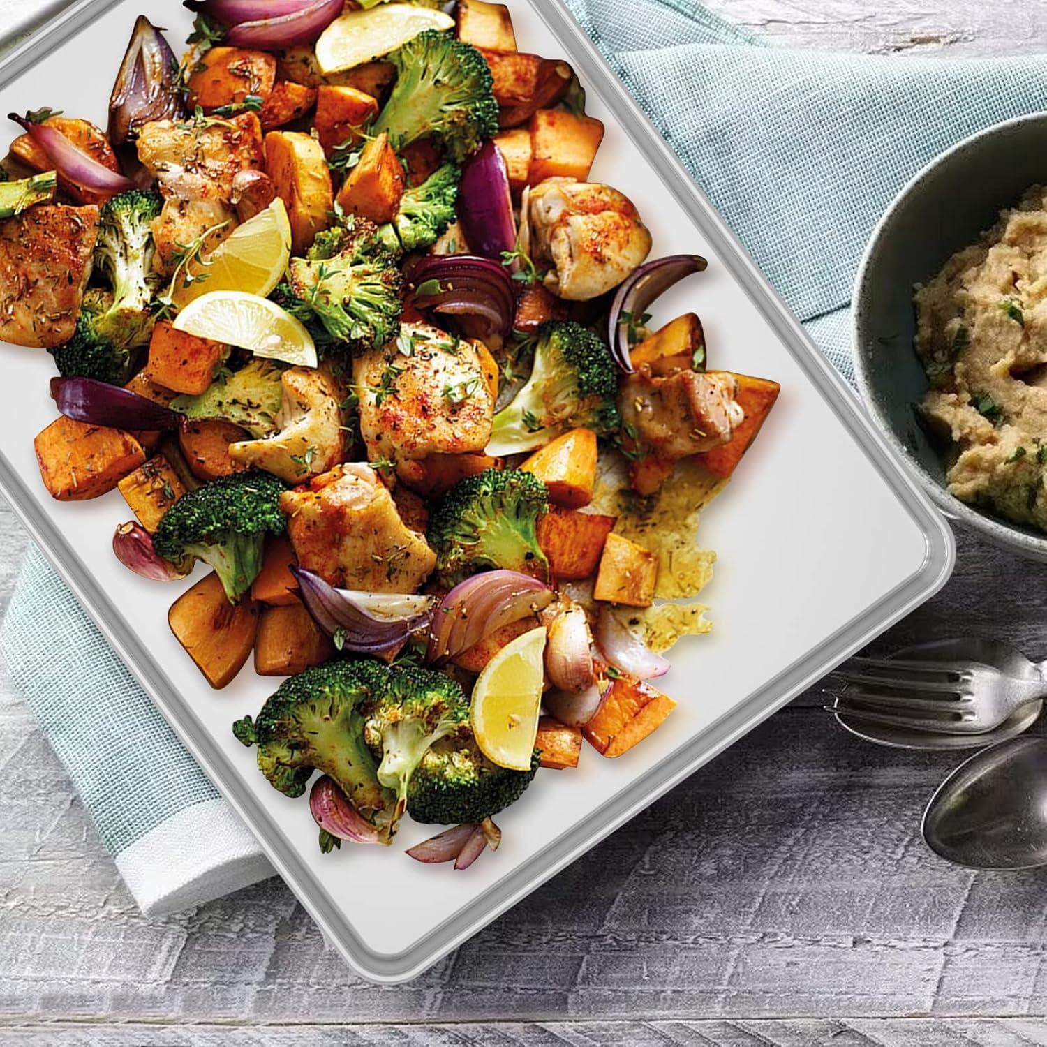 Juego de 2 bandejas para hornear Wildone 40.6x30.5cm acero inoxidable