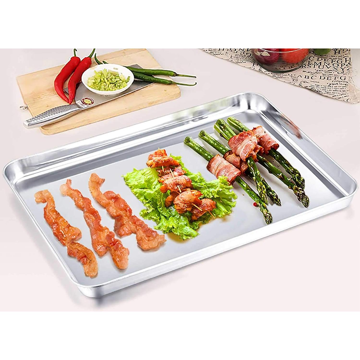 Bandeja para Hornear TeamFar de Acero Inoxidable 40.6x30.5cm