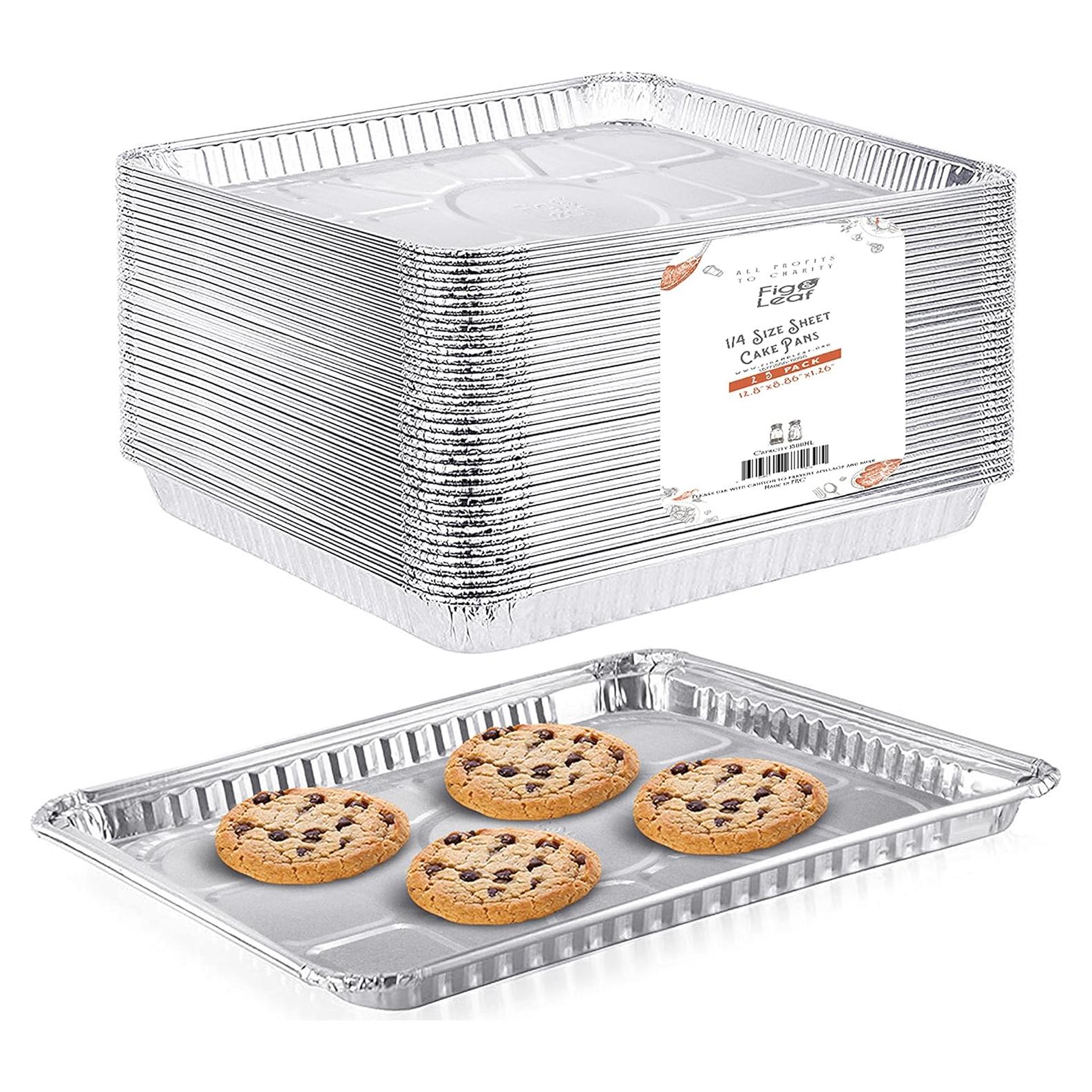 Bandeja para Galletas Fig & Leaf 1/4 Tamaño 32.5x22.6cm 25 Pack