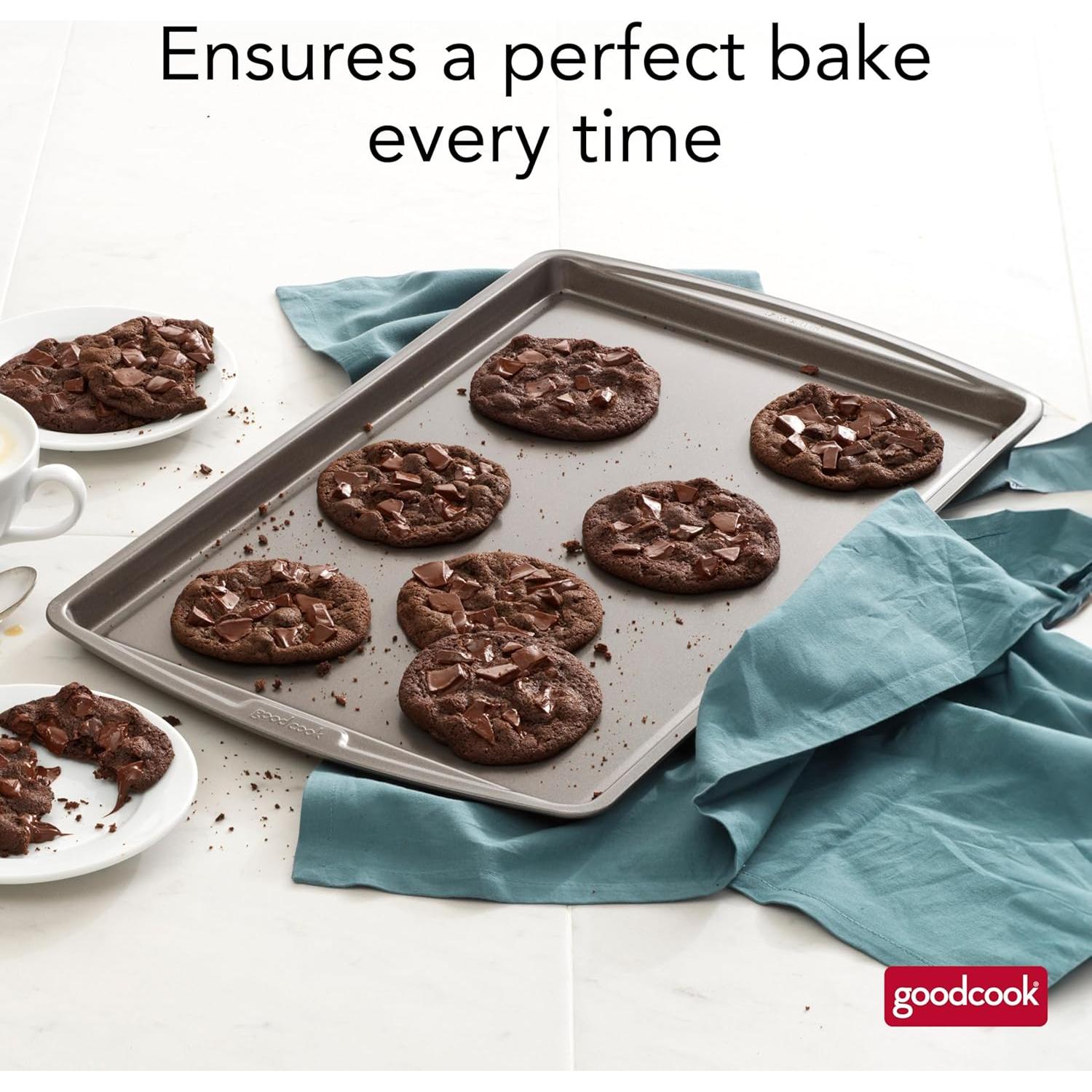 Hoja para Hornear Antiadherente GoodCook 43x28 cm Gris