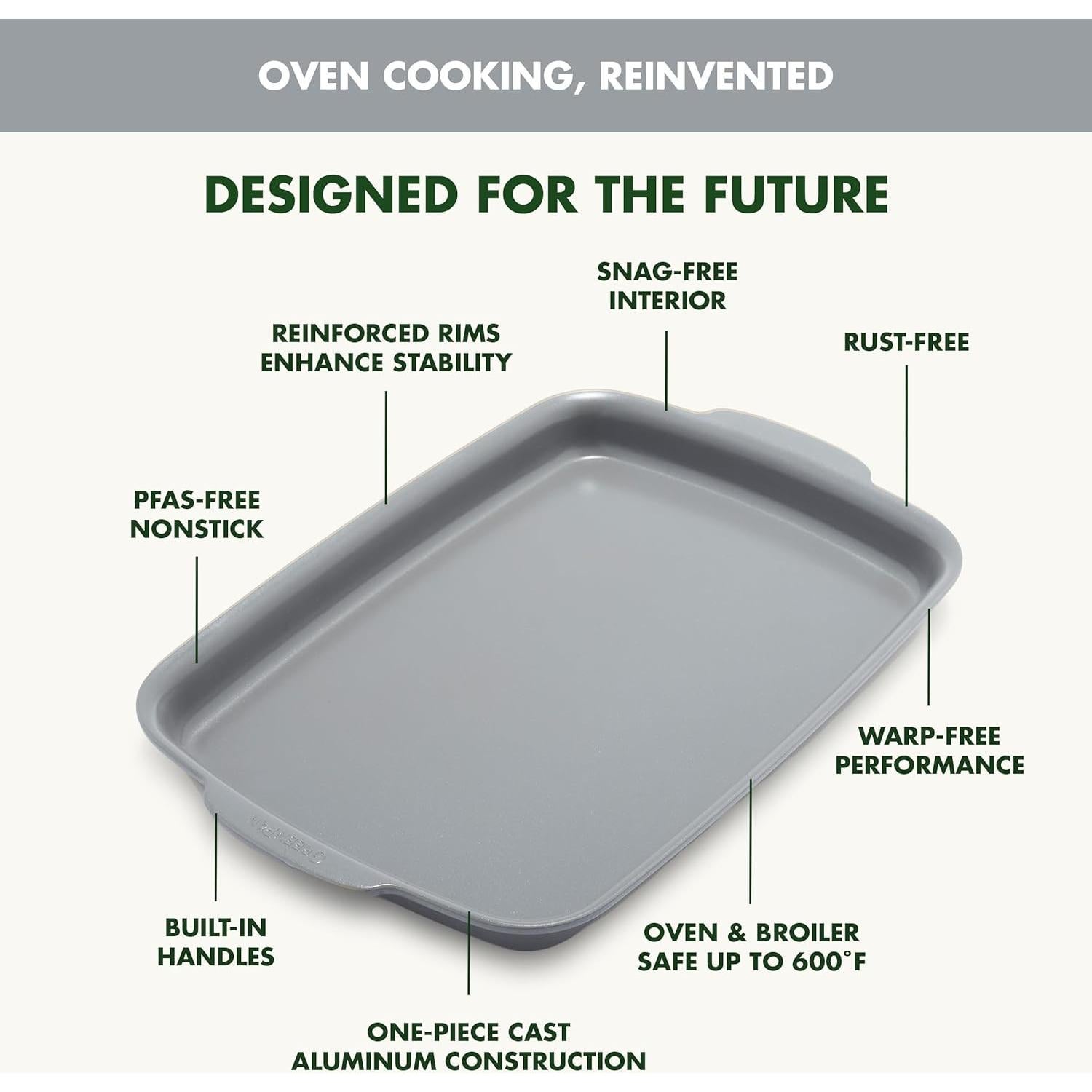 Bandeja para Hornear GreenPan Premiere 33x23 cm Cerámica Antiadherente