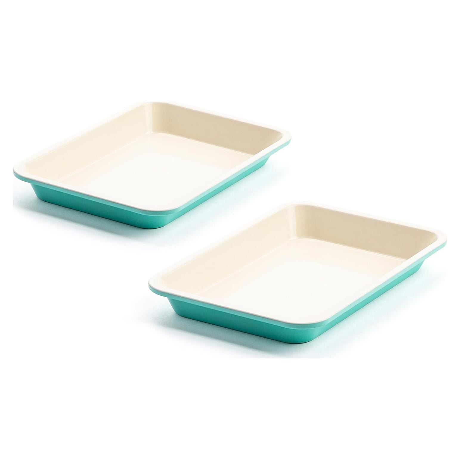 Bandejas para Hornear GreenLife 33x23 cm Set de 2 Cerámica Antiadherente