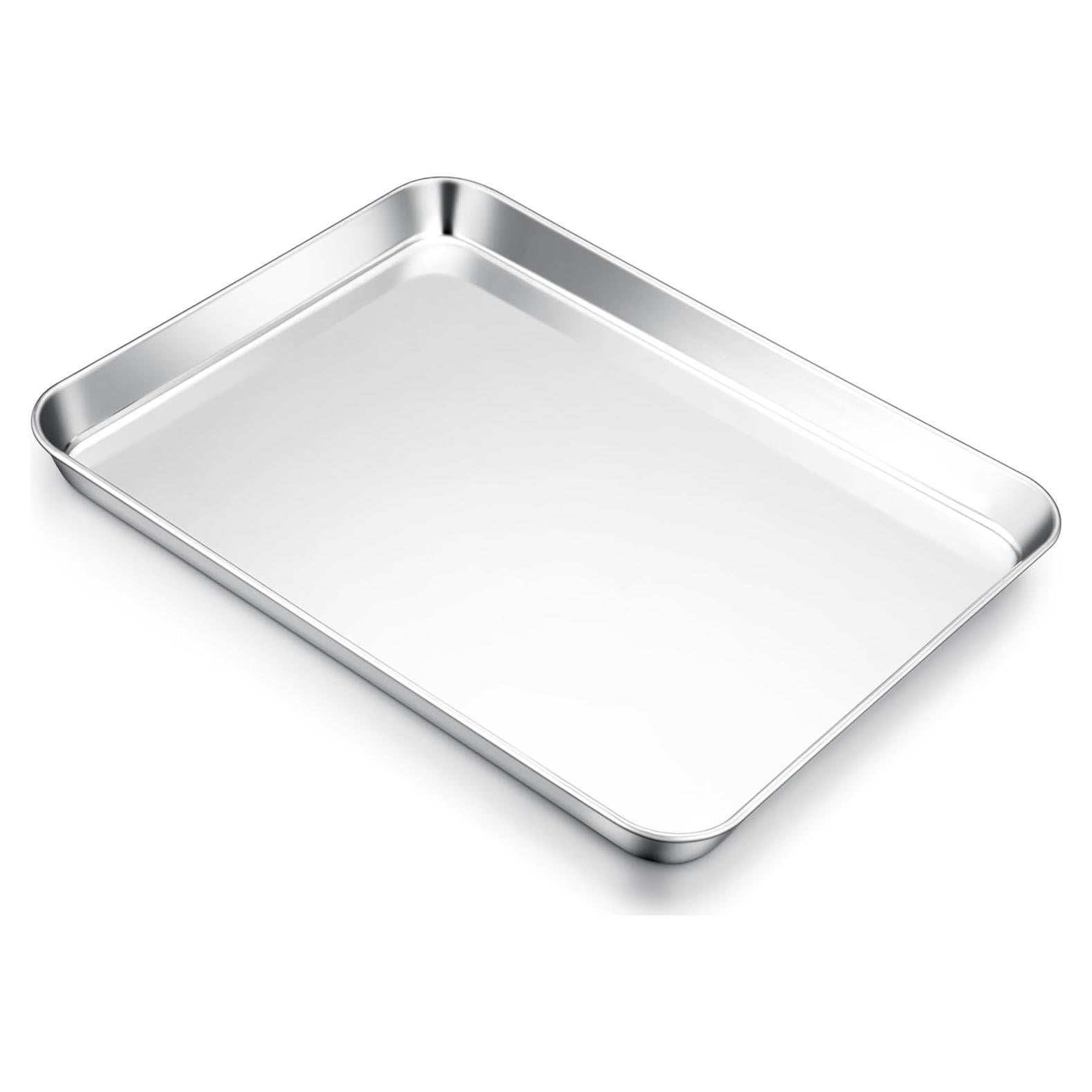 Bandeja para Hornear E-far 44.5x33 cm Acero Inoxidable Apta Lavavajillas