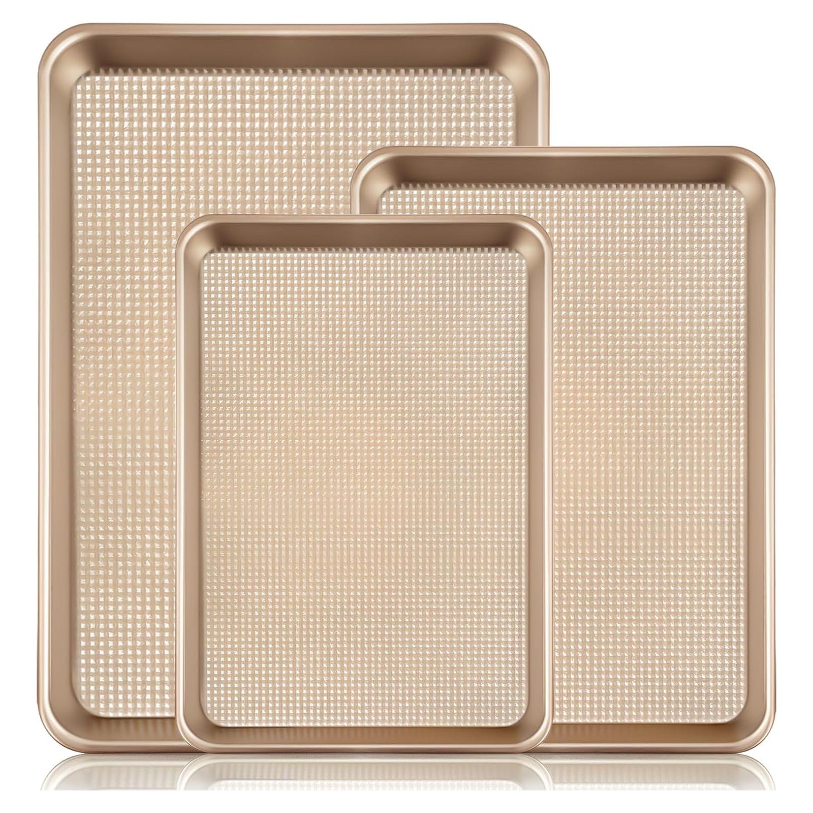 Juego de bandejas para hornear Vinino 3 piezas acero al carbono