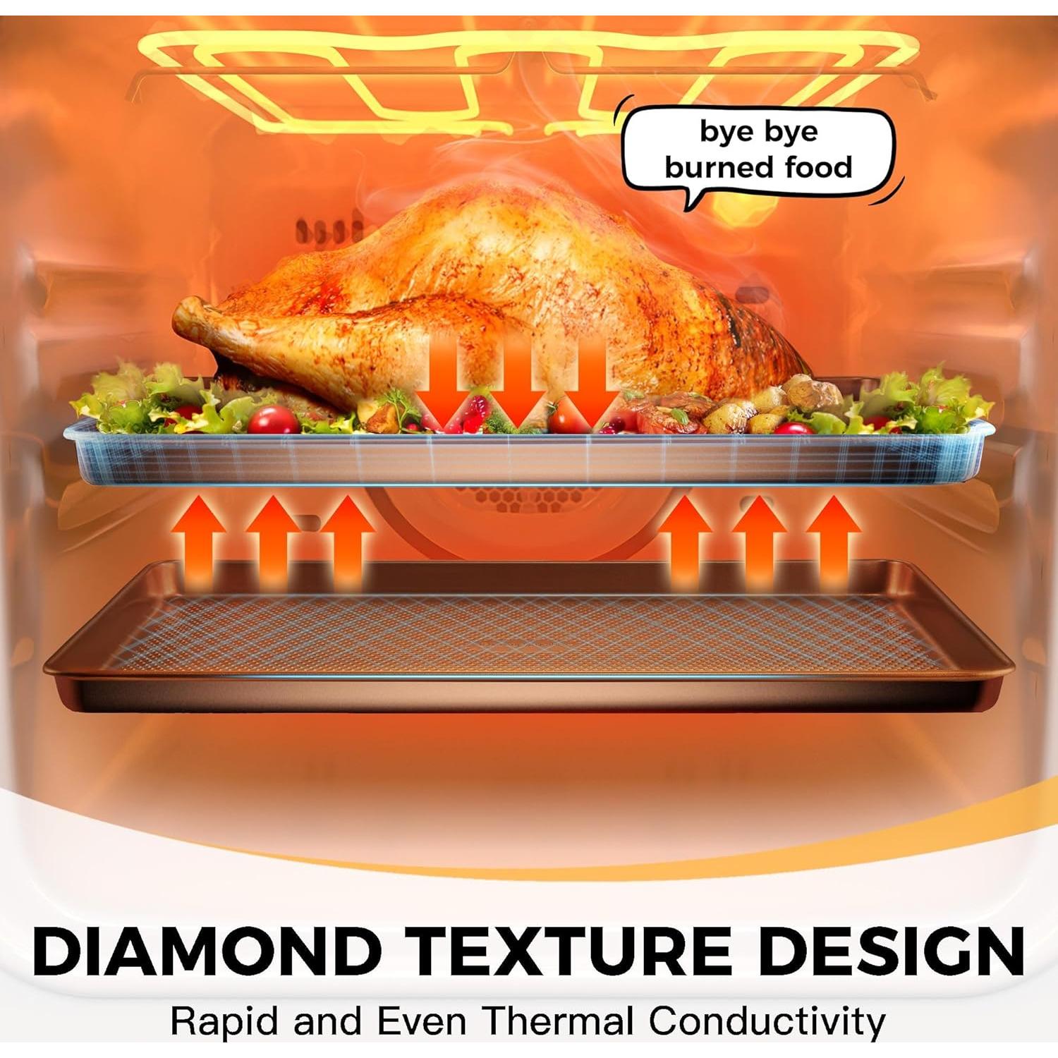 Bandeja para Rollos de Gelatina HONGBAKE 38.6x25.9cm Antiadherente