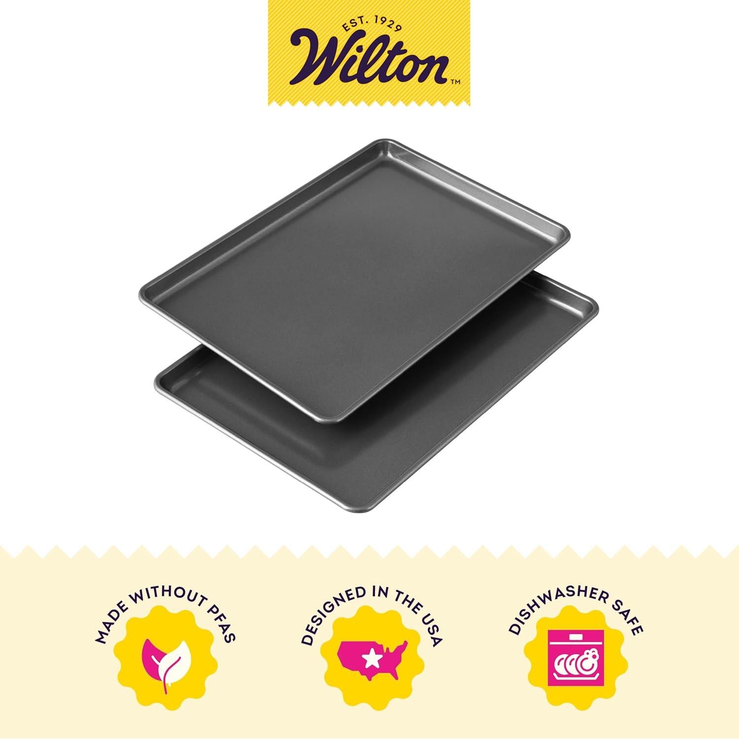 Set de 2 Moldes para Pastel Rectangulares Wilton 33x23 cm